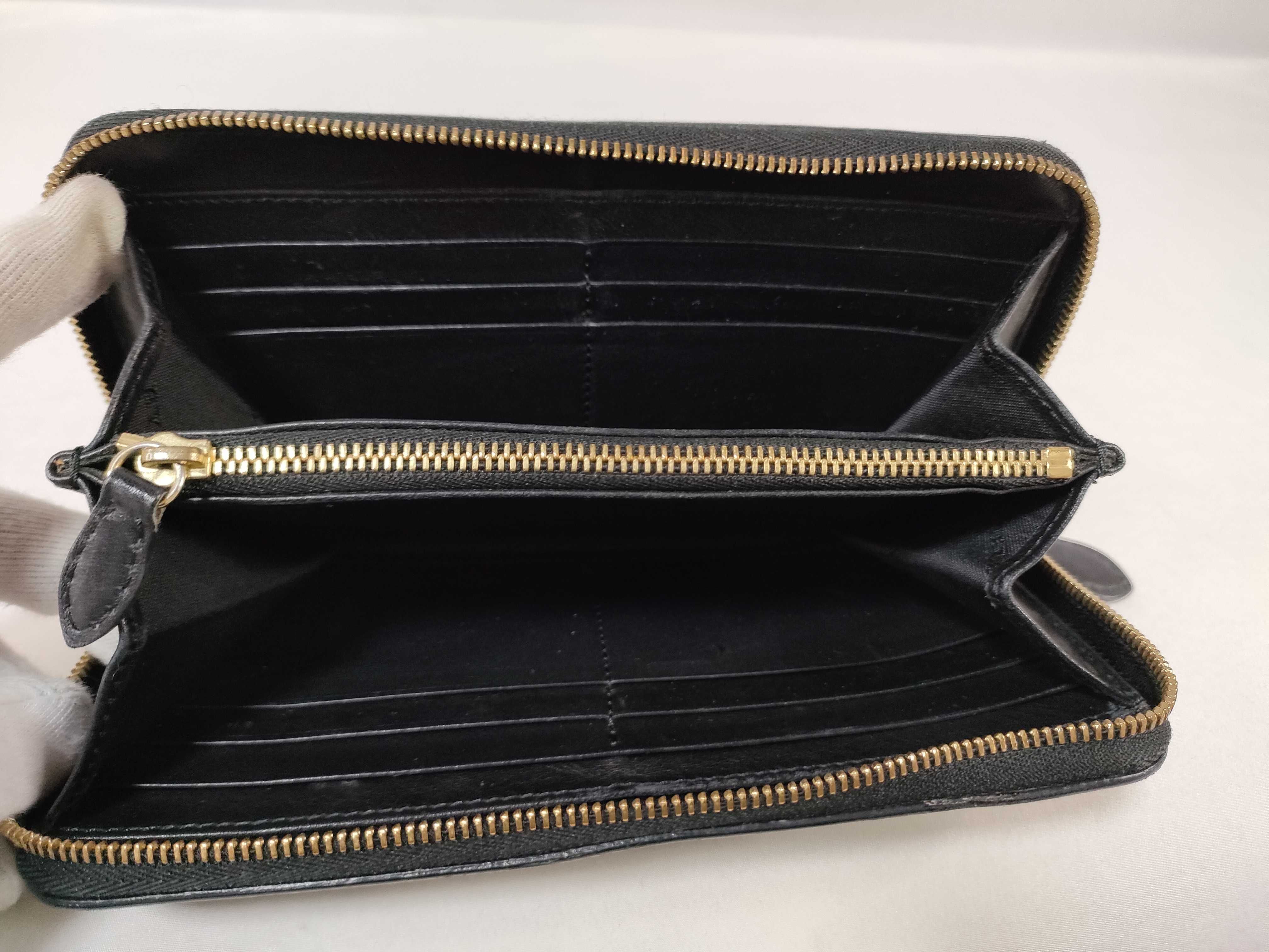 Check/Leather Long Wallet — view 11