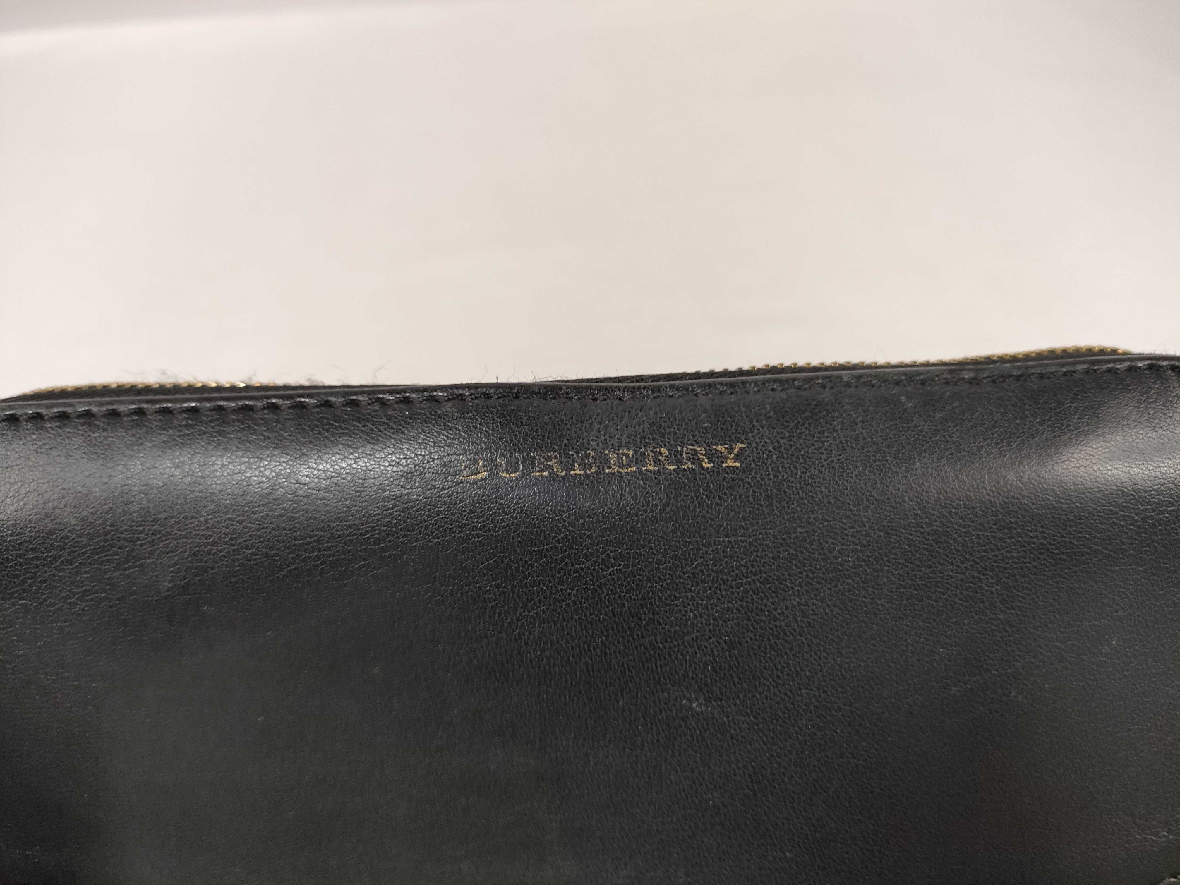 Check/Leather Long Wallet — view 14