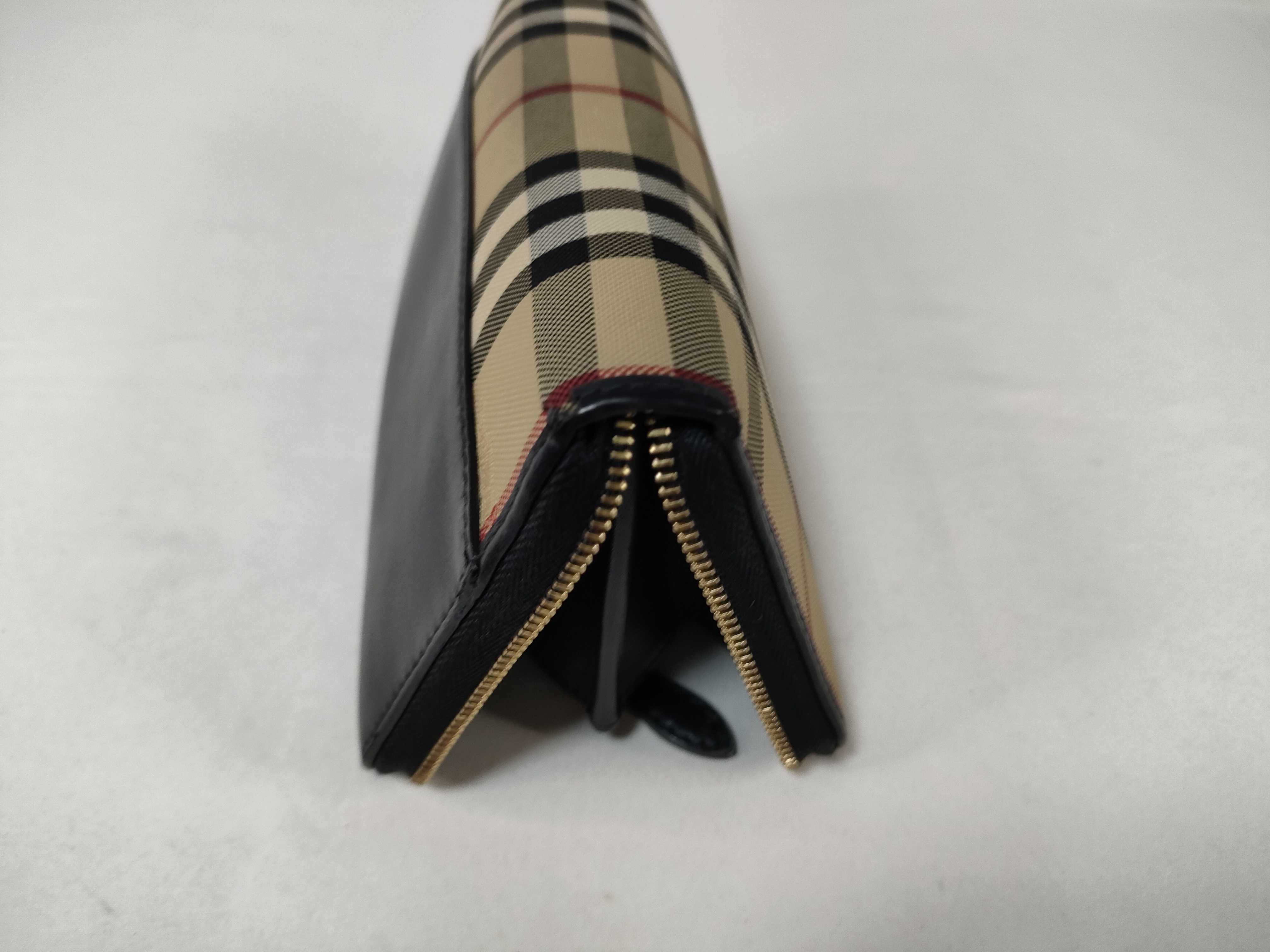 Check/Leather Long Wallet — view 15