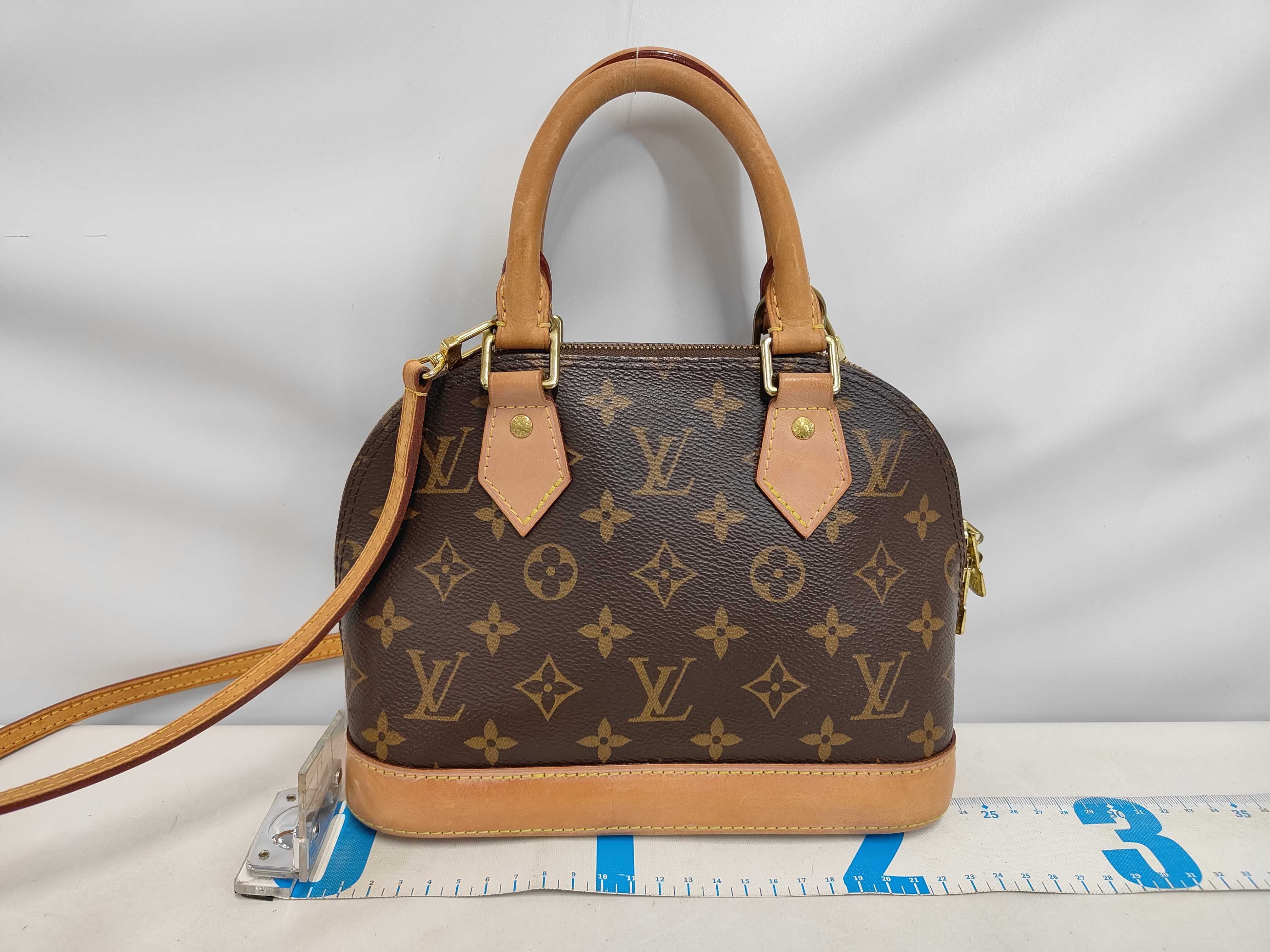 M53152 Monogram Alma BB Handbag with Shoulder Strap, Padlock, 2 Keys, and Clochette — view 2