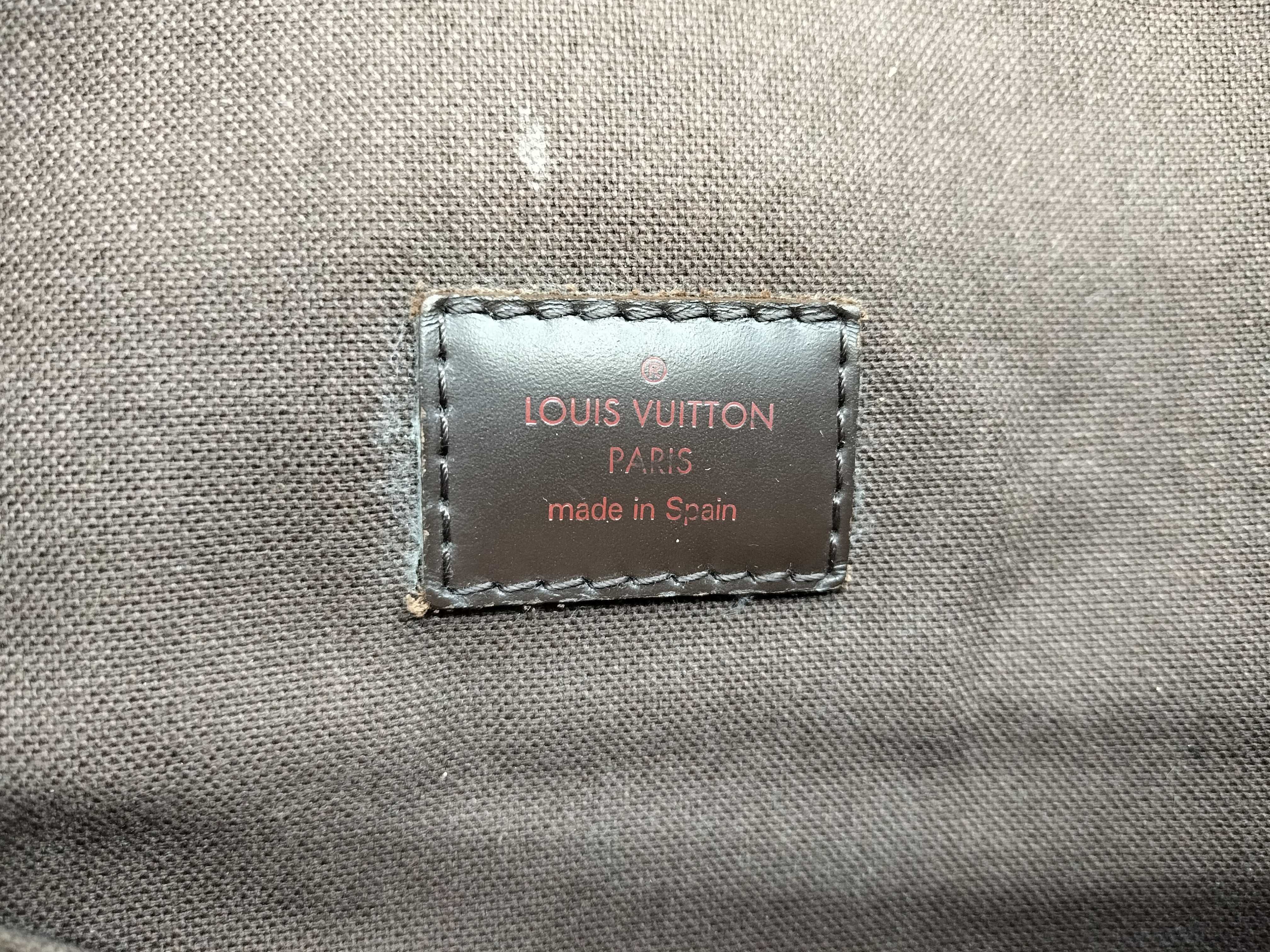 Damier Louis Vuitton Brooklyn MM Damier Ebene Shoulder Bag — view 12