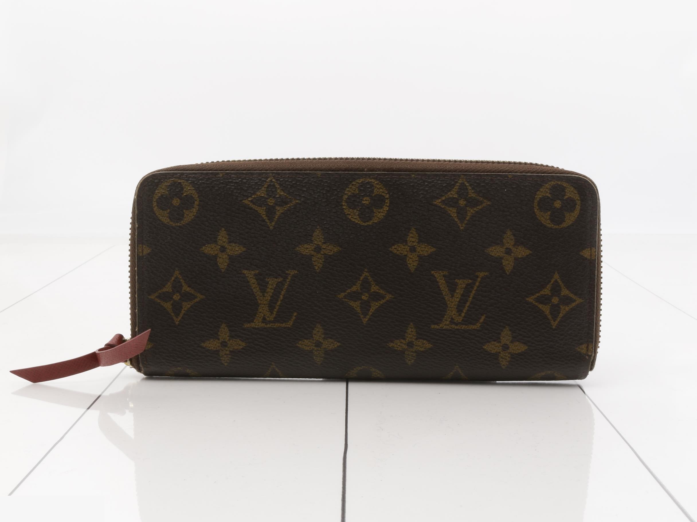 Portefeuille Clemence Fuchsia Round Zipper Long Wallet