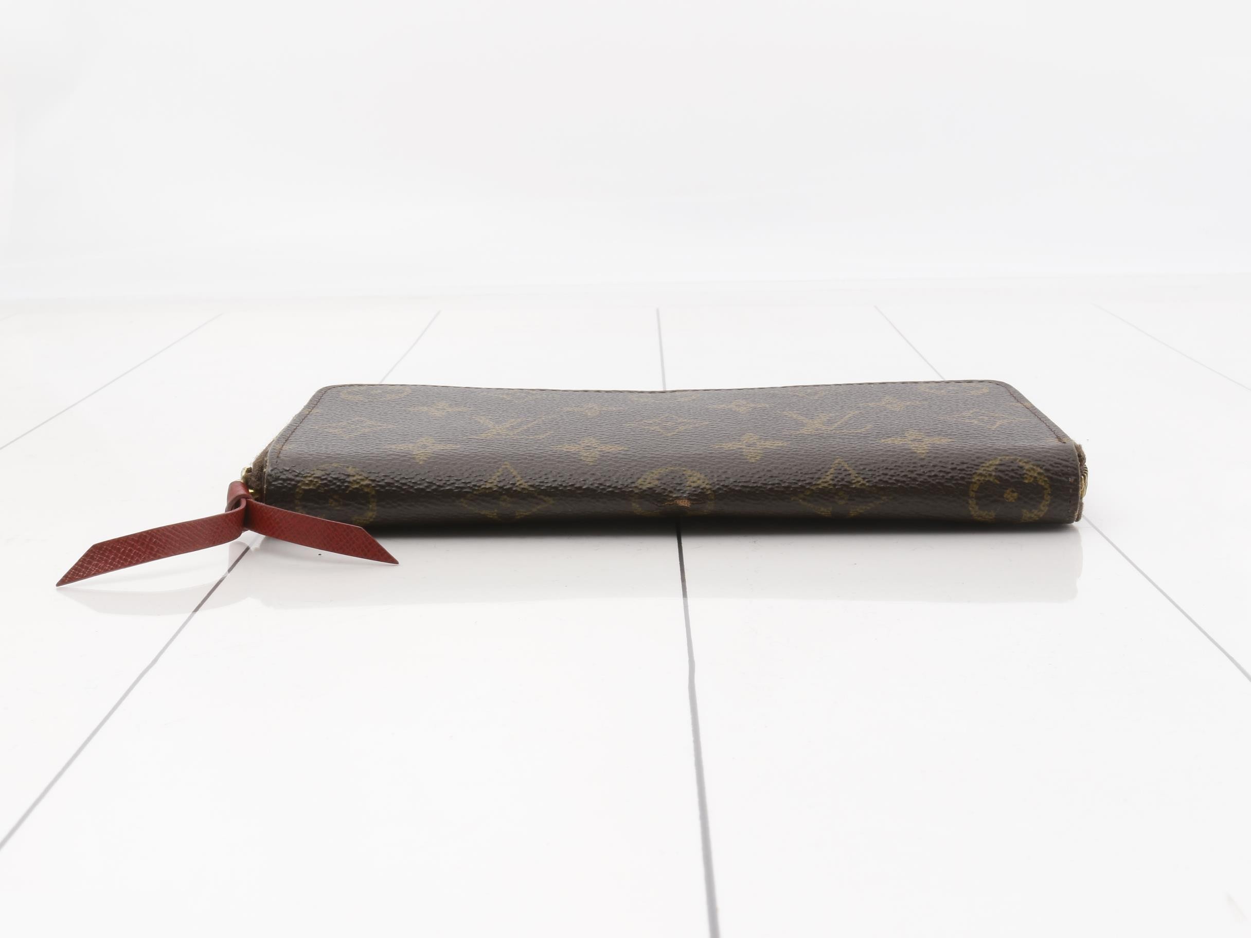 Portefeuille Clemence Fuchsia Round Zipper Long Wallet — view 3