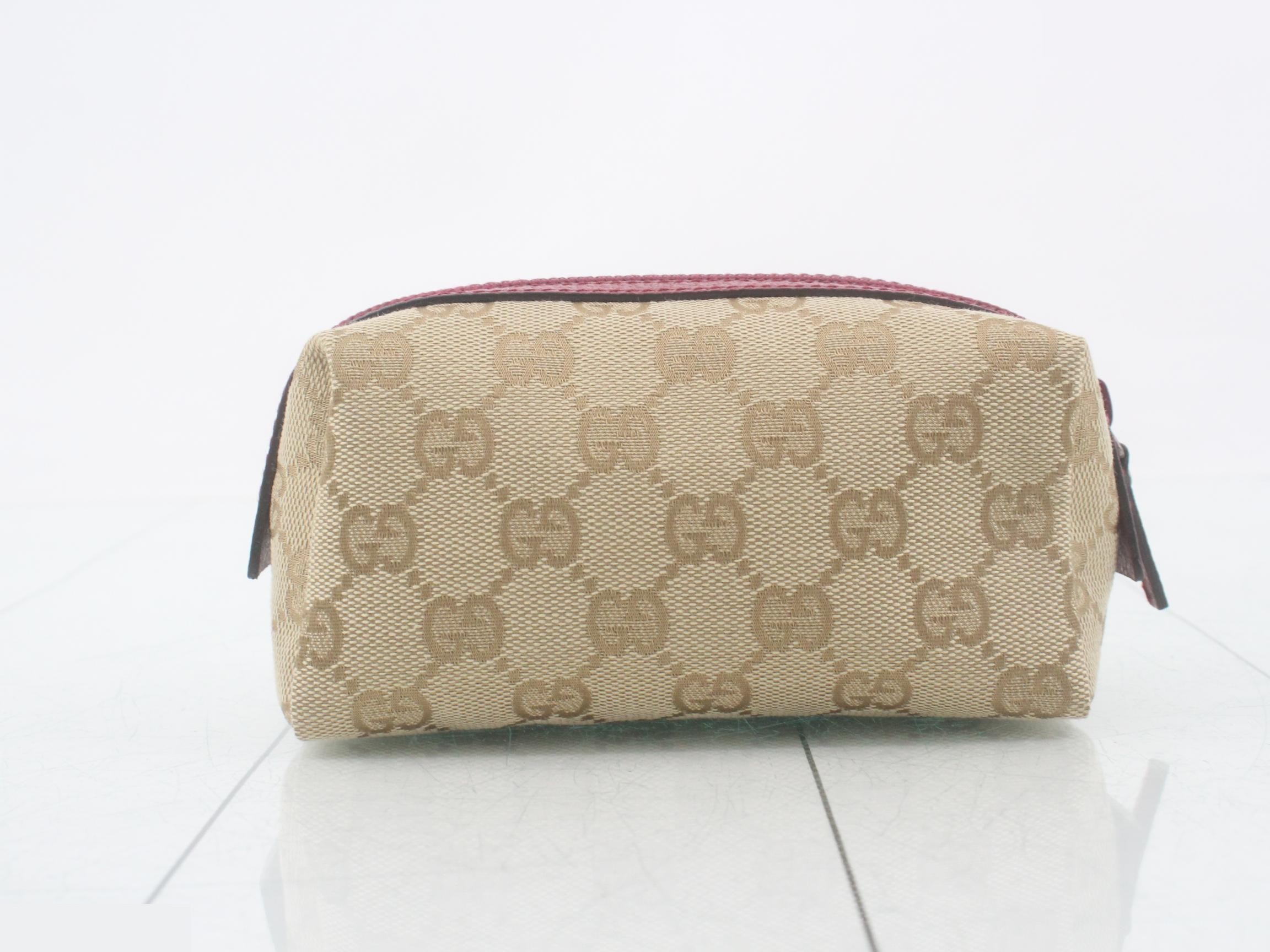 29596 GG Canvas Pouch Pink Beige — view 2