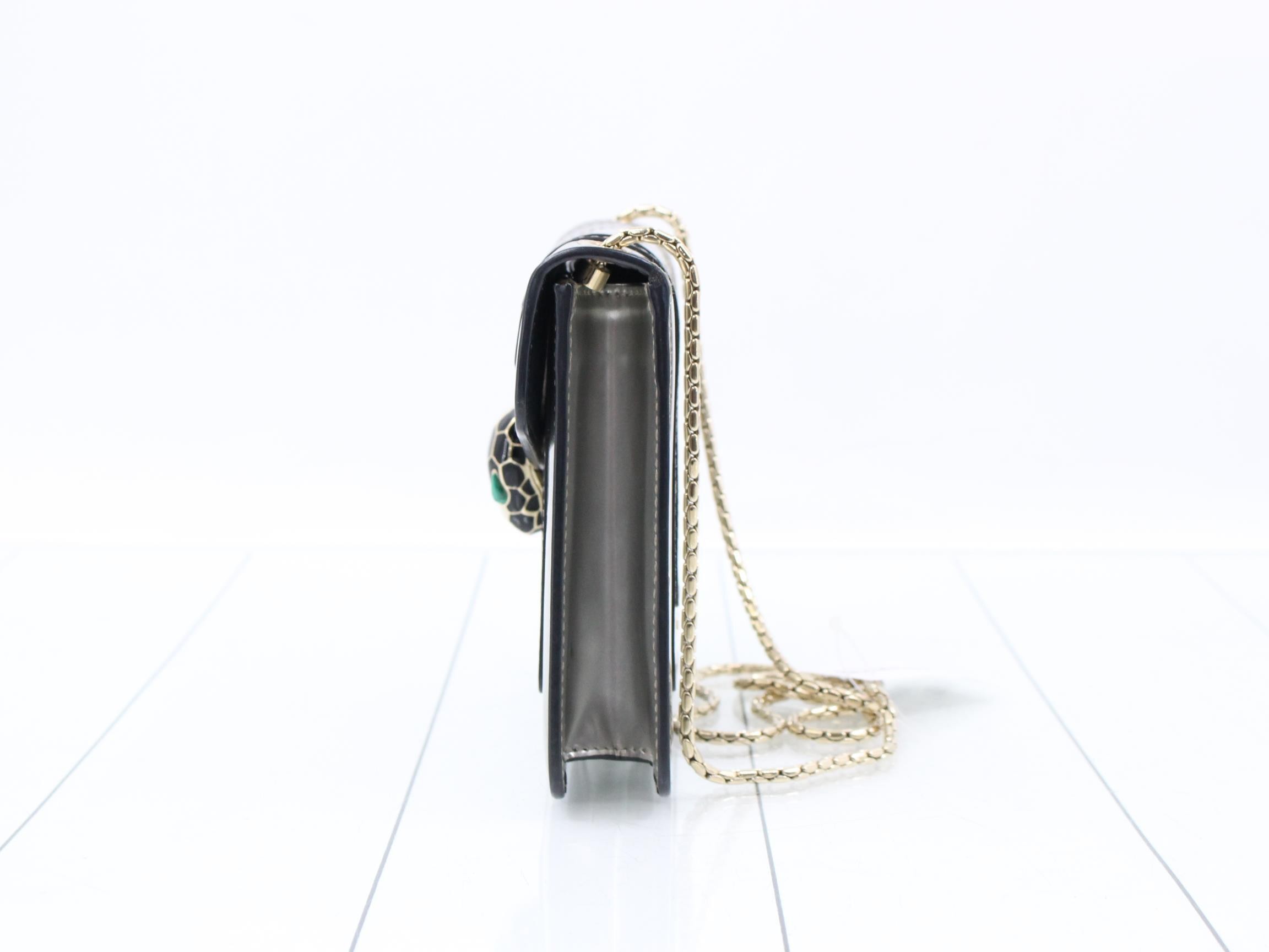 Serpenti Forever Enamel Shoulder Bag — view 3