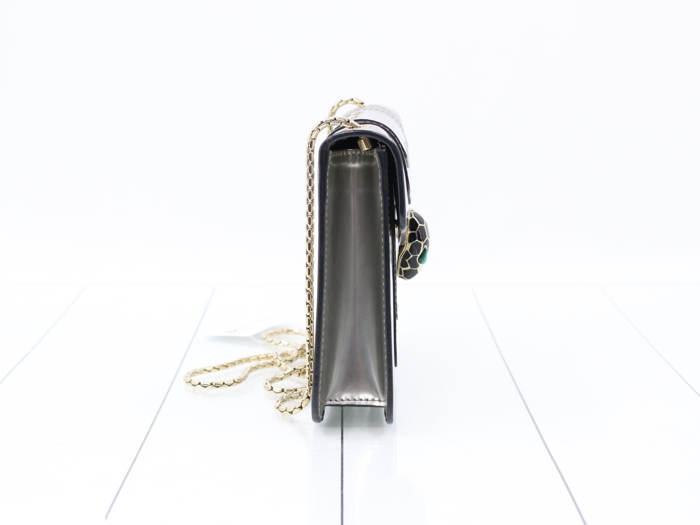 Serpenti Forever Enamel Shoulder Bag — view 4