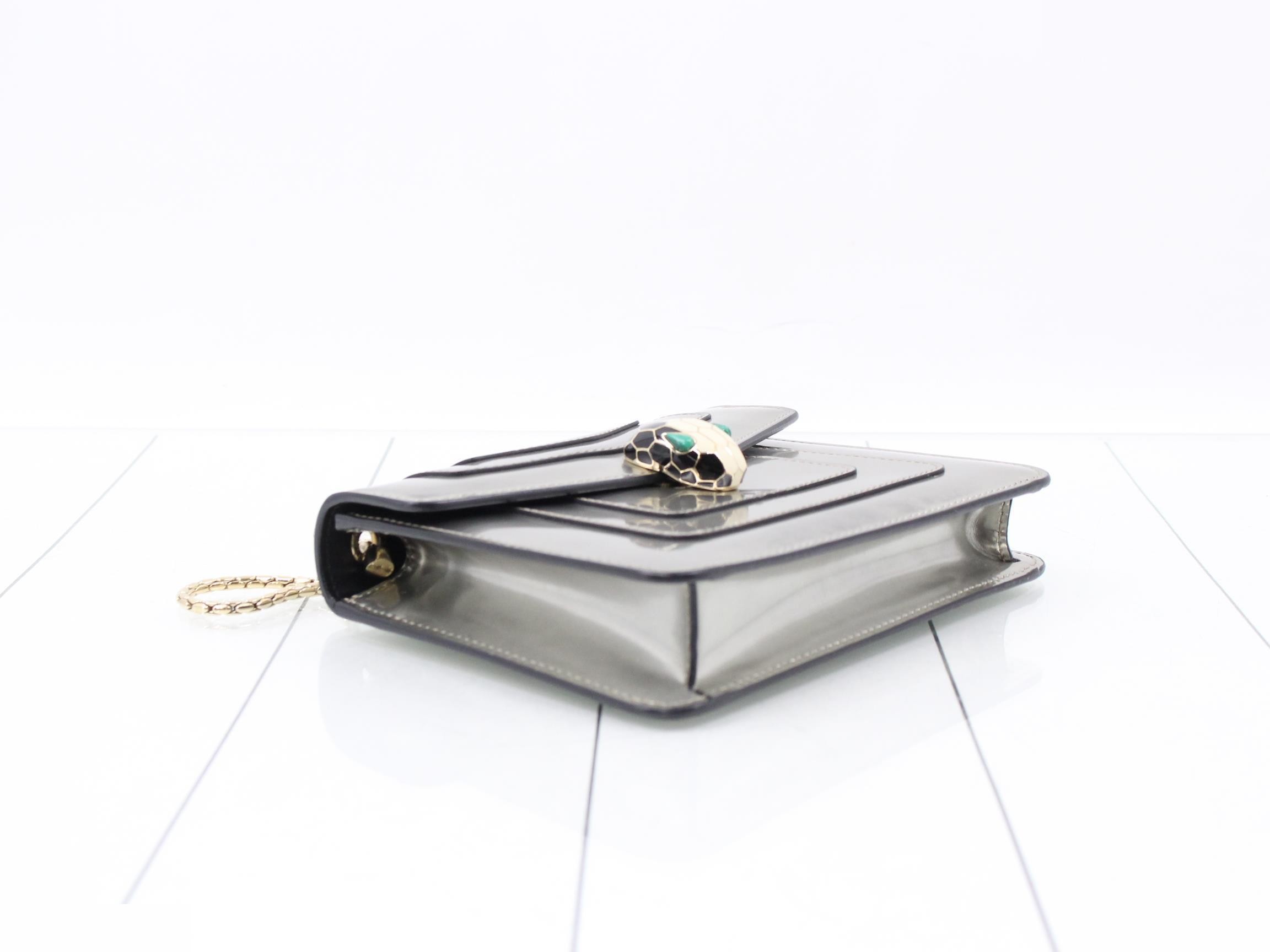 Serpenti Forever Enamel Shoulder Bag — view 5