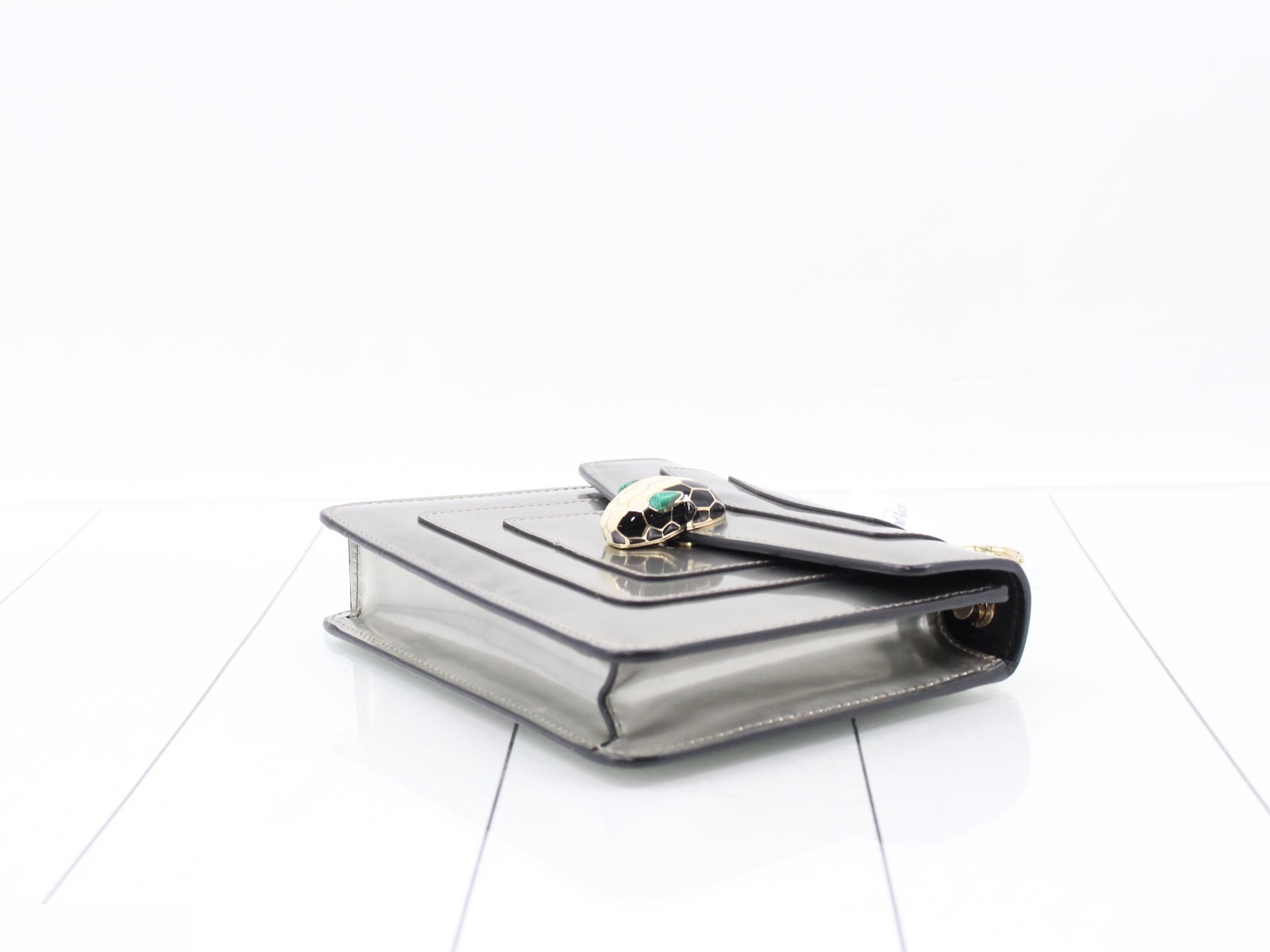 Serpenti Forever Enamel Shoulder Bag — view 6