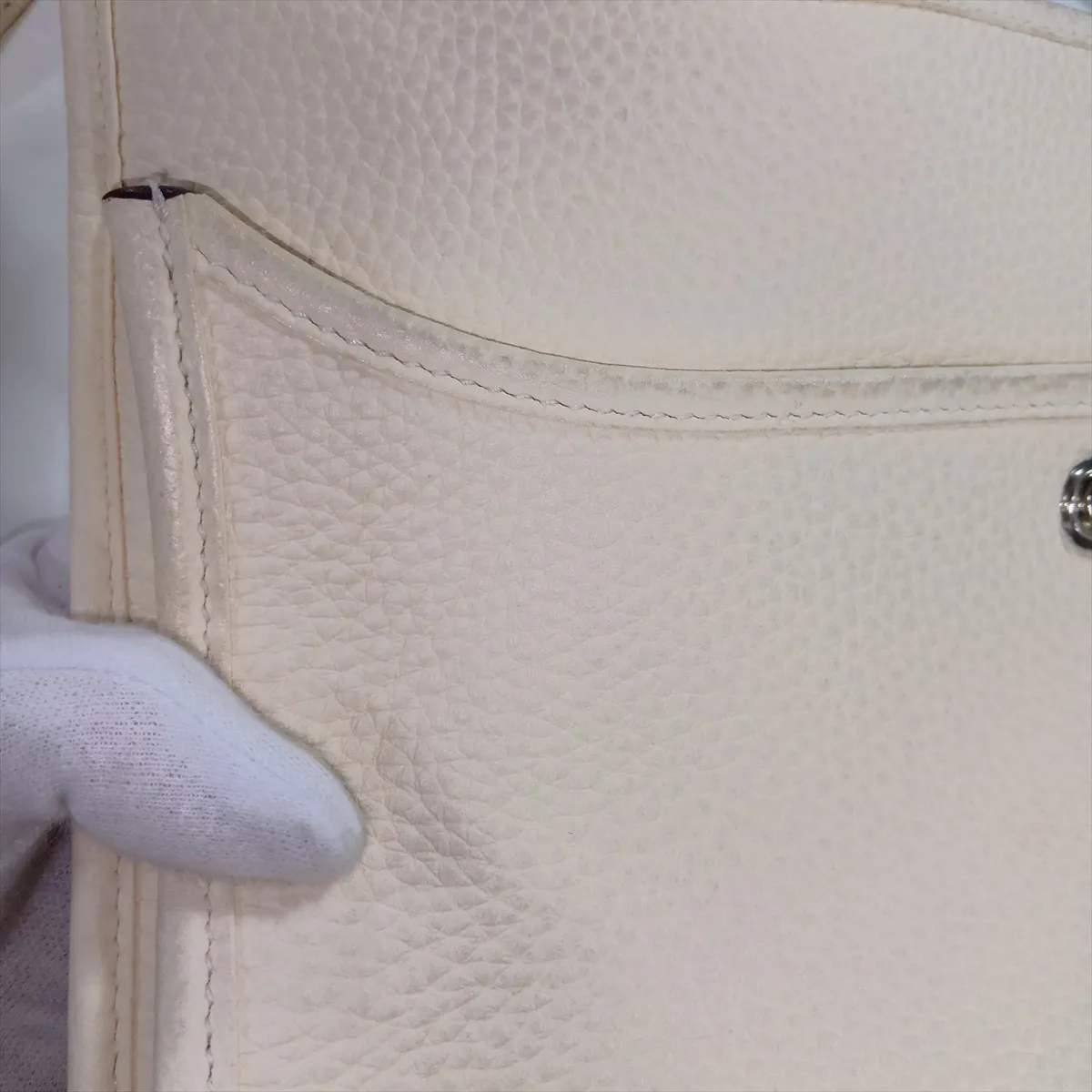 Evelyne 3 29 PM Taurillon Clemence Leather Nata Silver Hardware Z: 2021 — view 10
