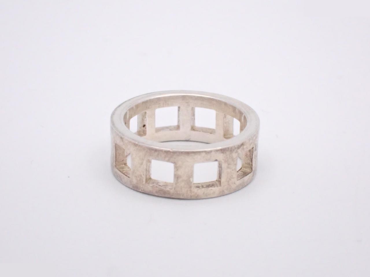 Open Square Ring, Size #9.5, 925/4.6g — view 2