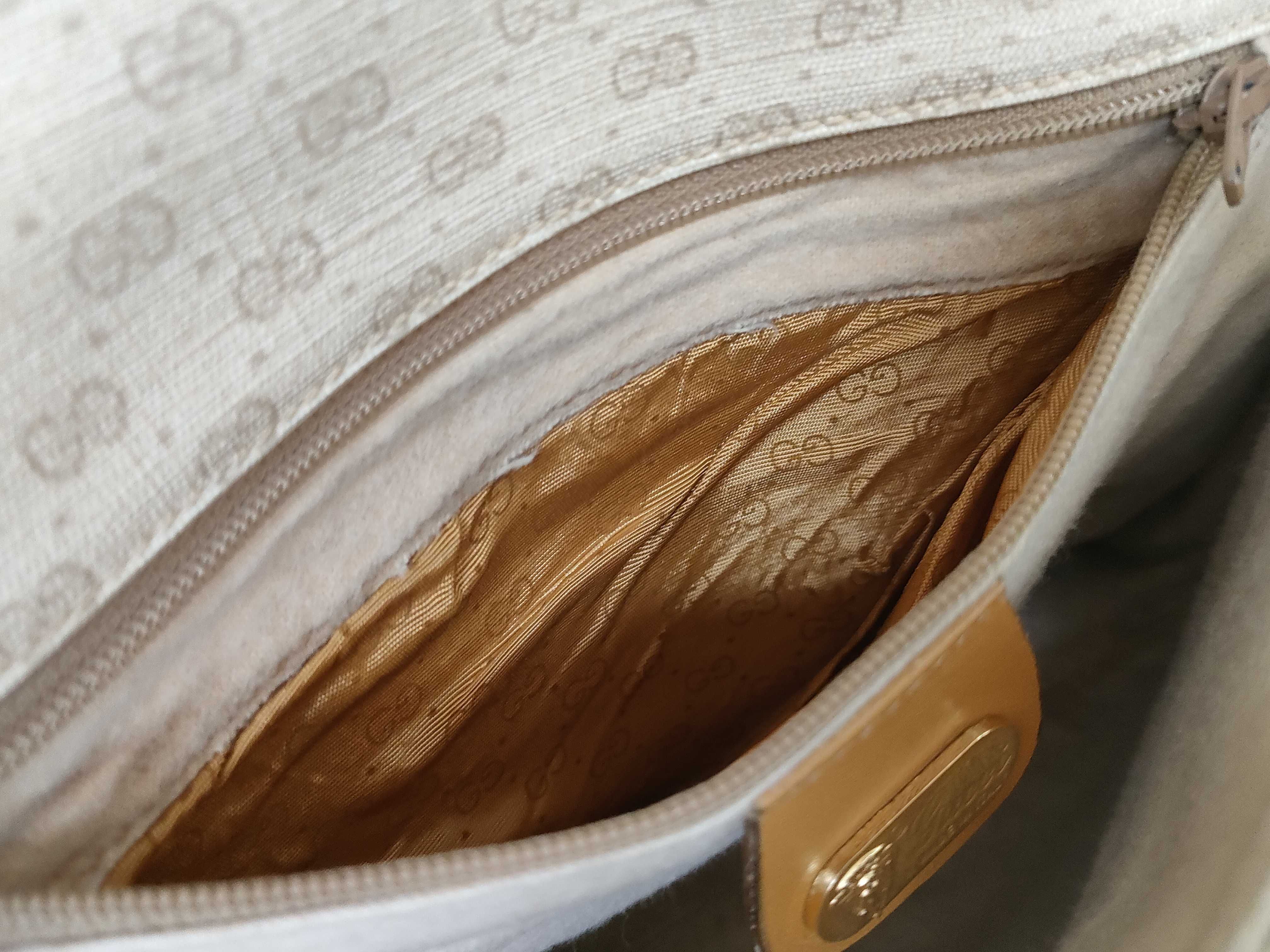 GG Gucci 001 14 0185 Micro GG Shoulder Bag PVC Leather Brown Shoulder Bag — view 12