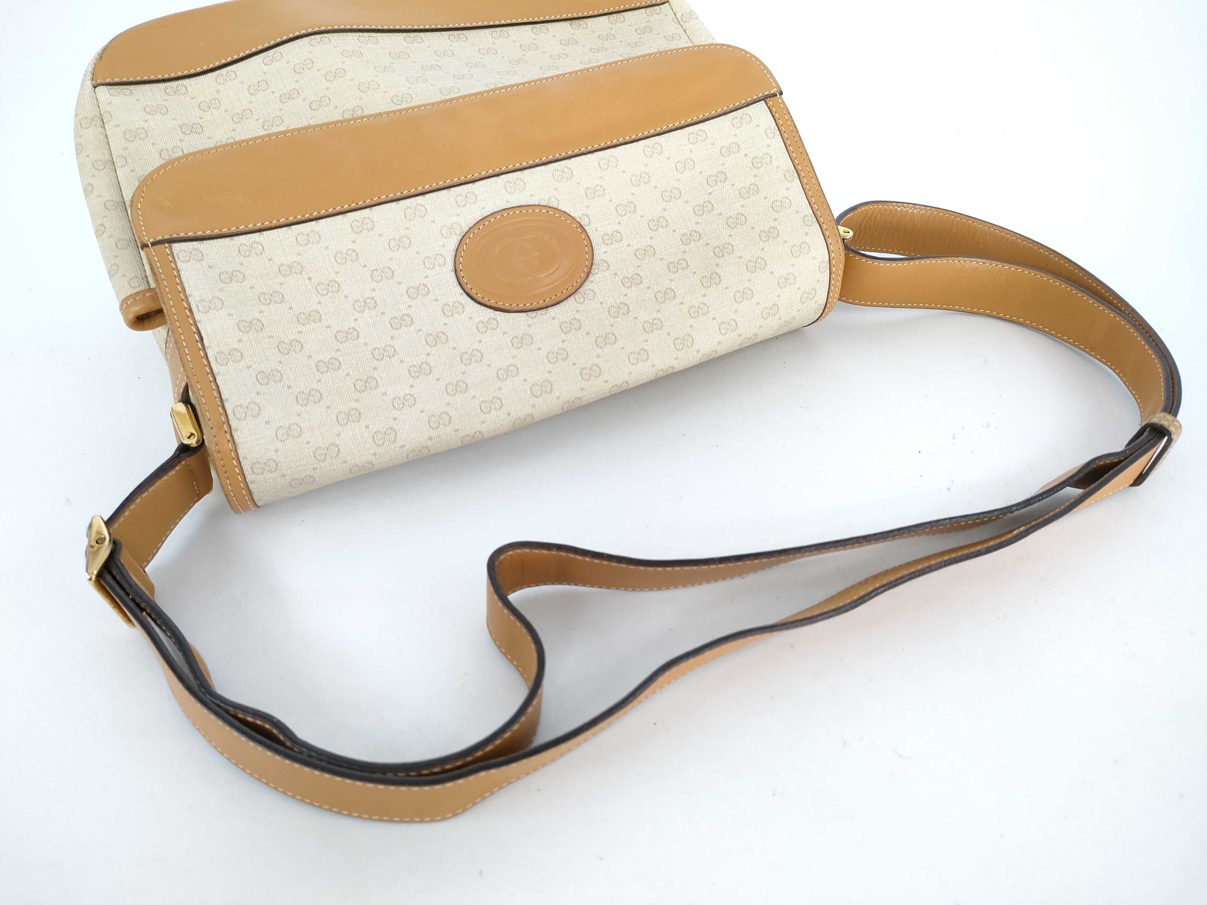 GG Gucci 001 14 0185 Micro GG Shoulder Bag PVC Leather Brown Shoulder Bag — view 3