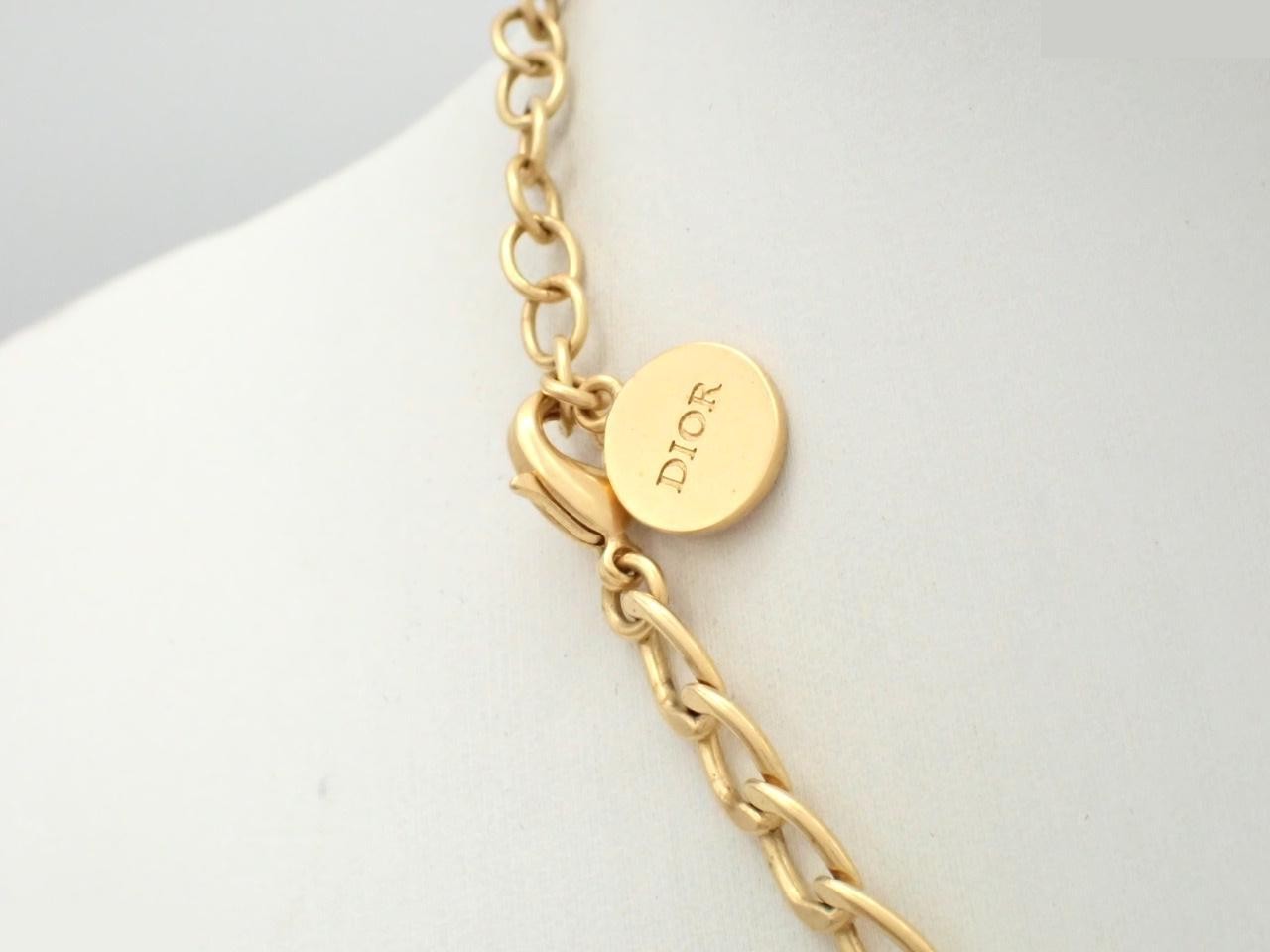 Gold CD necklace, chain approximately 36cm — view 2