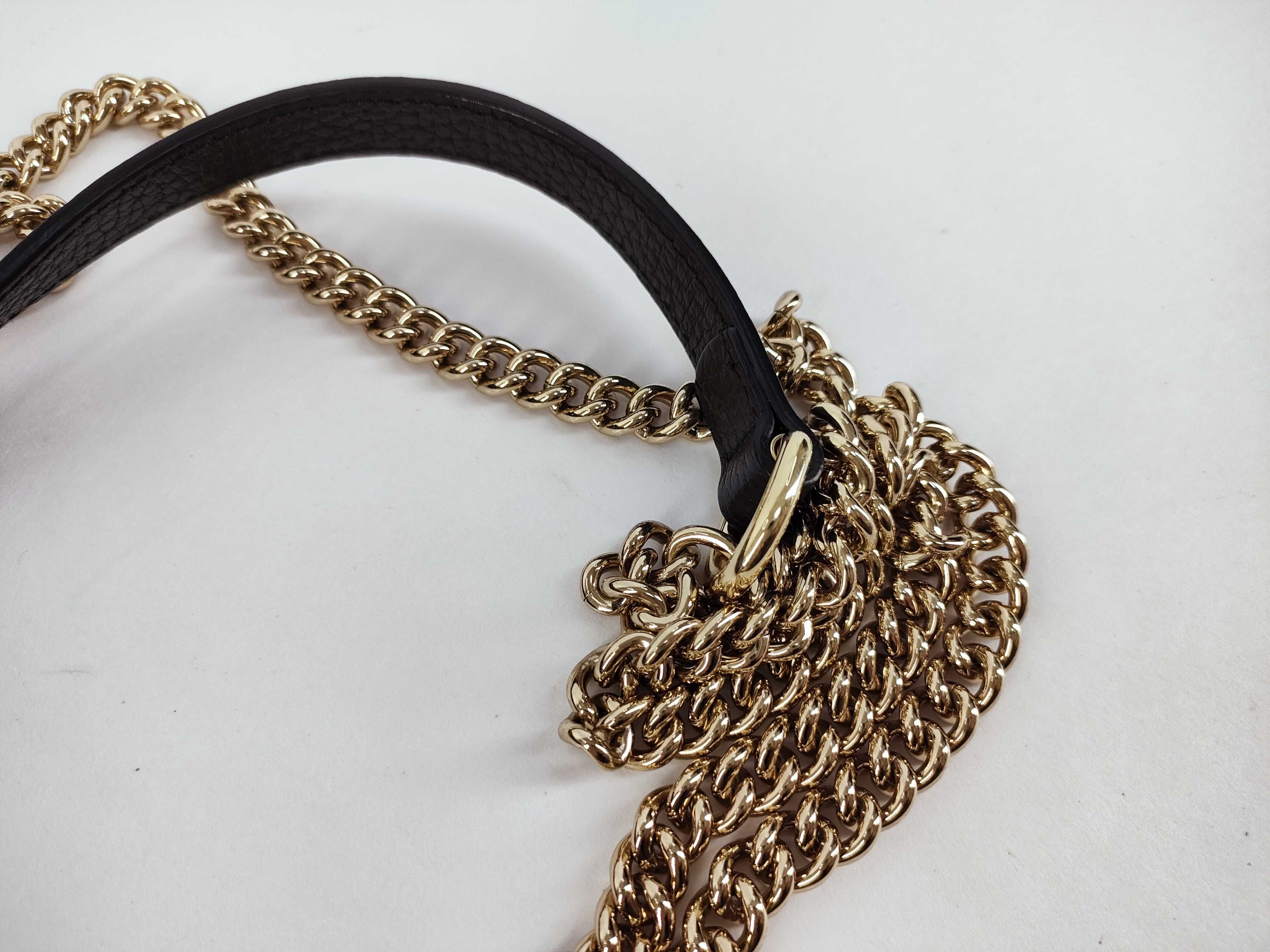 Interlocking GG Chain Bag Black Shoulder Bag — view 4