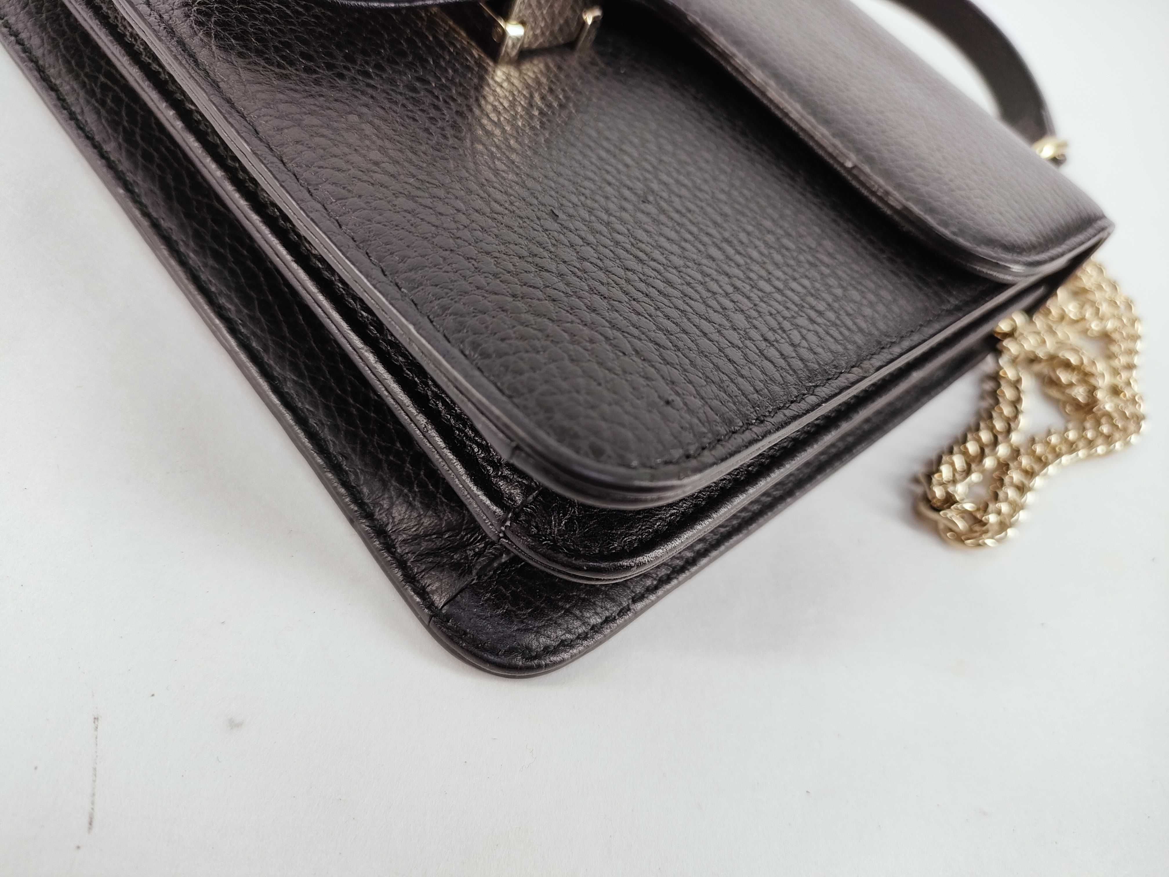 Interlocking GG Chain Bag Black Shoulder Bag — view 6