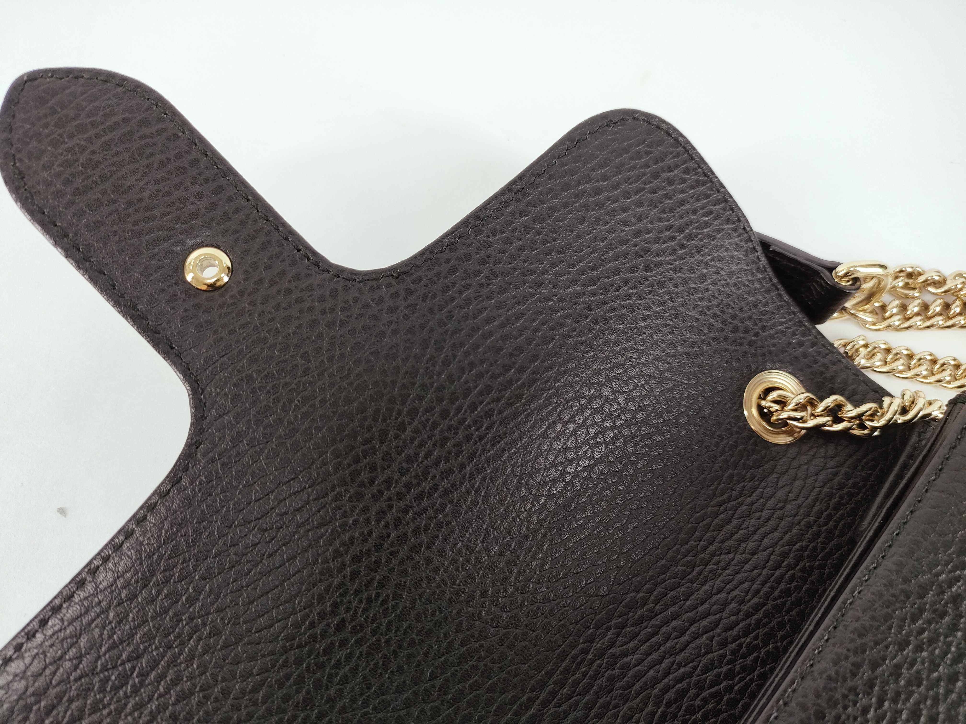 Interlocking GG Chain Bag Black Shoulder Bag — view 9