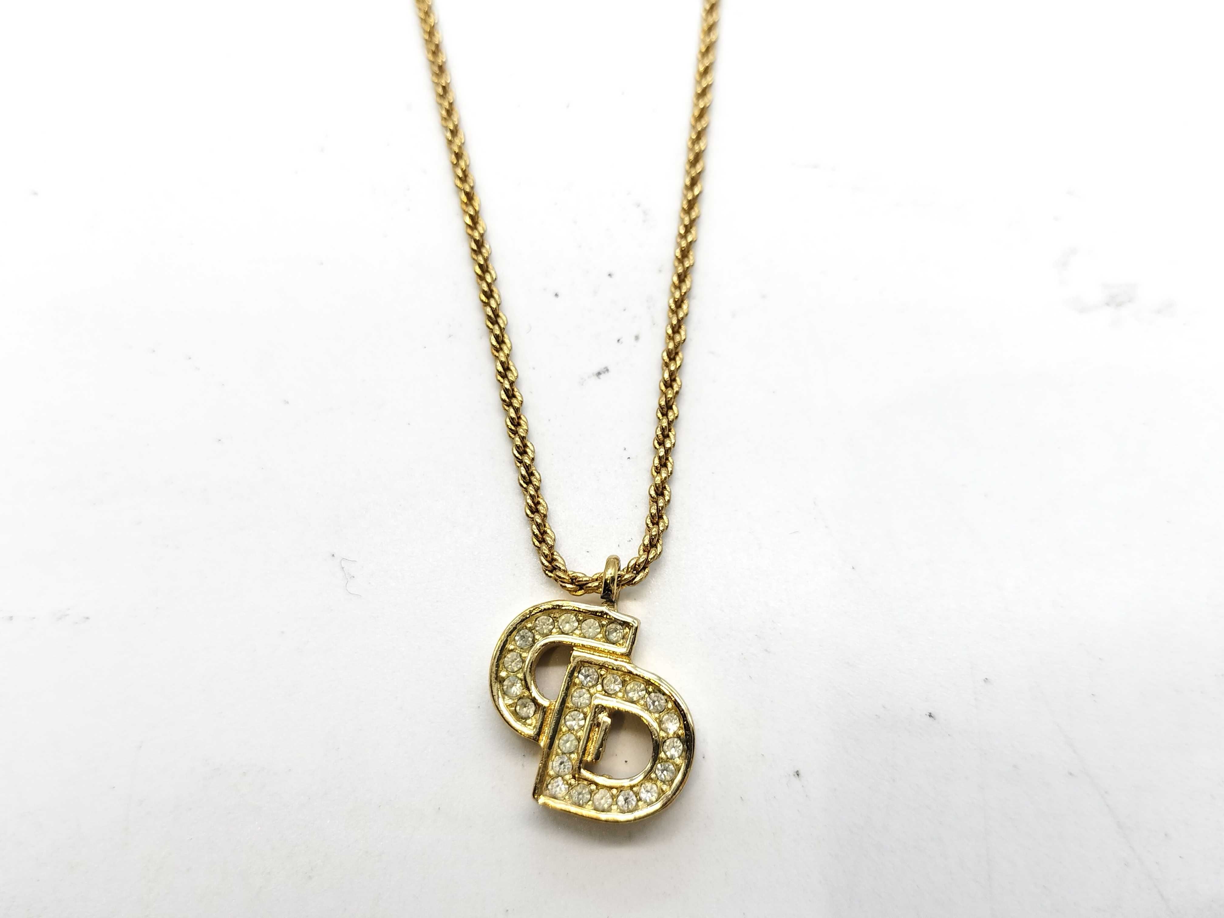 Rhinestone Logo Necklace