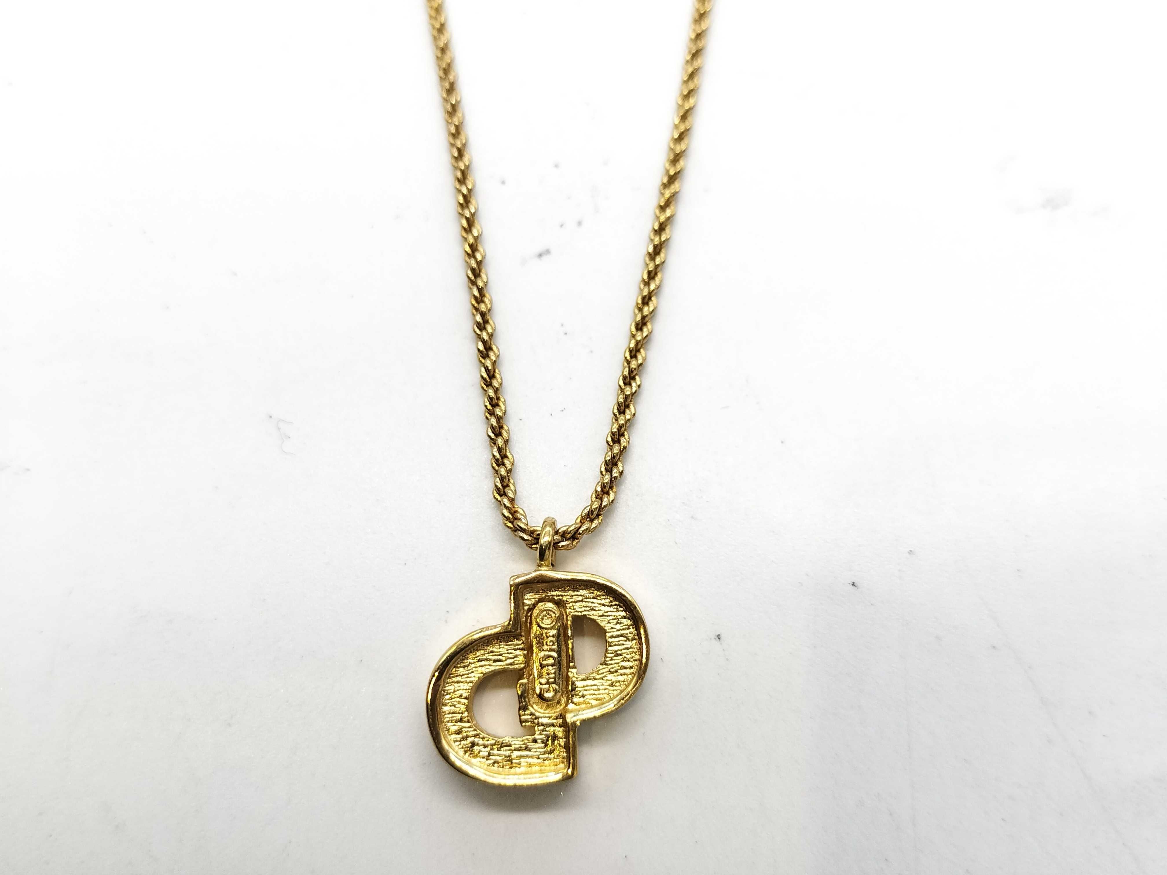 Rhinestone Logo Necklace — view 3