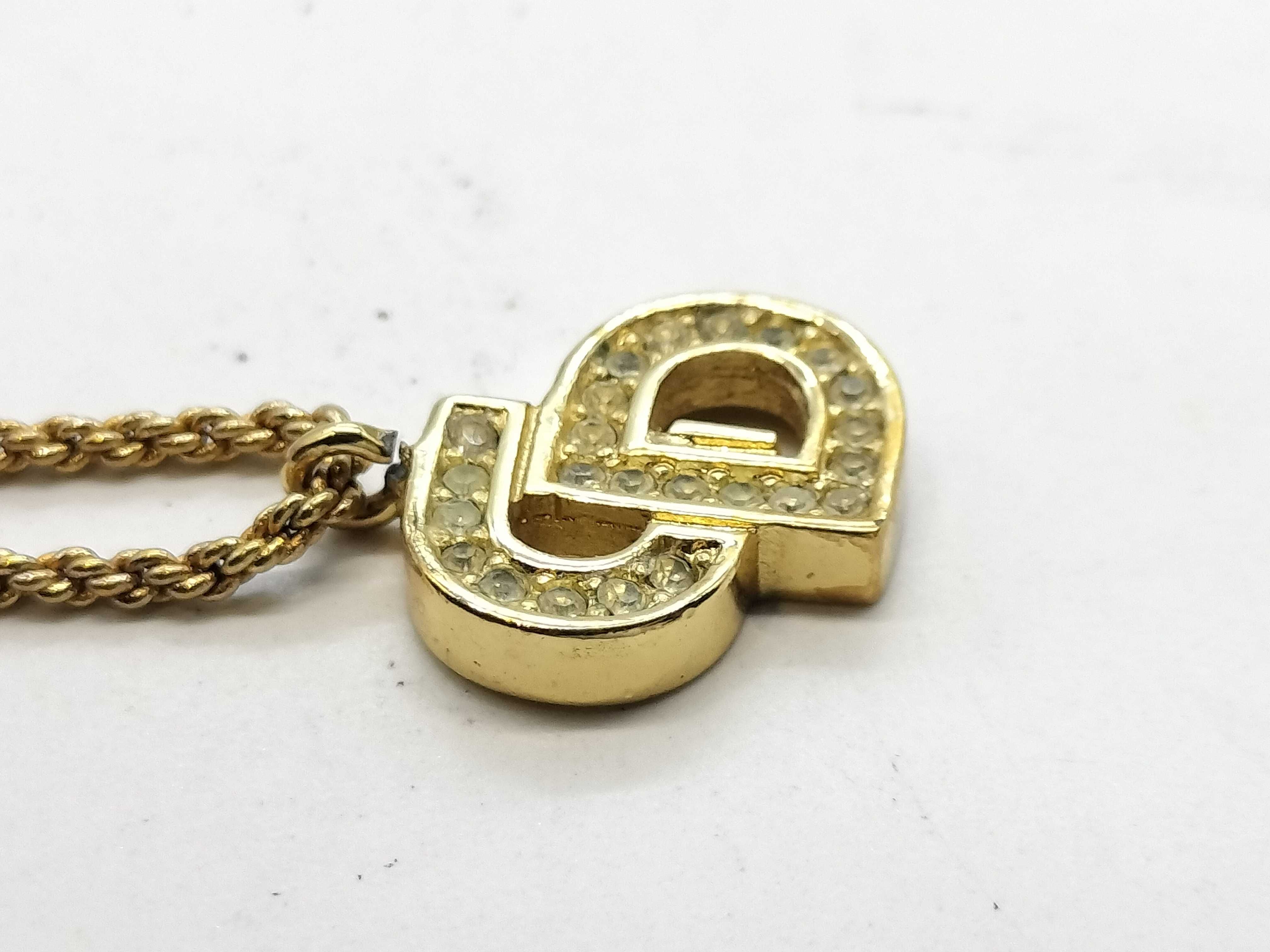 Rhinestone Logo Necklace — view 5