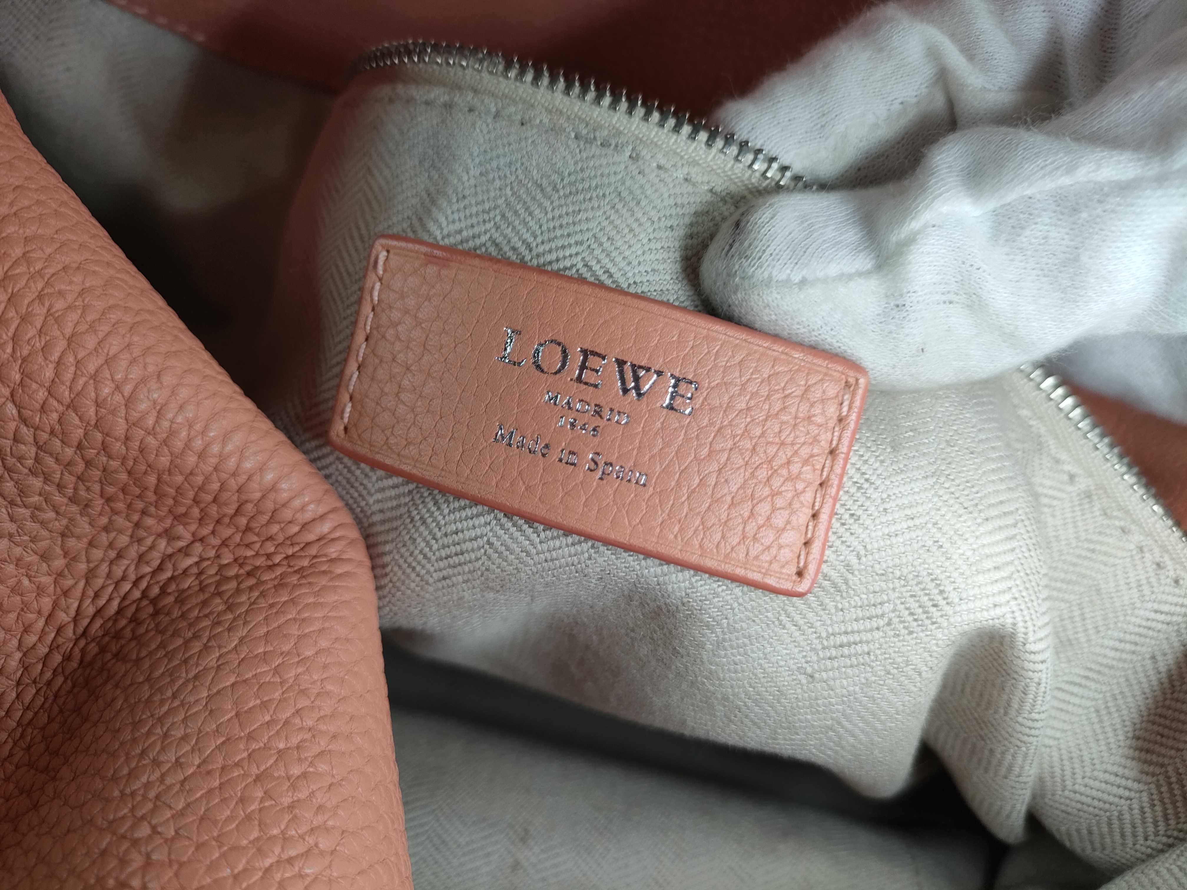 Anagram Dunas Leather Tote Bag, Salmon Pink Tote Bag — view 11