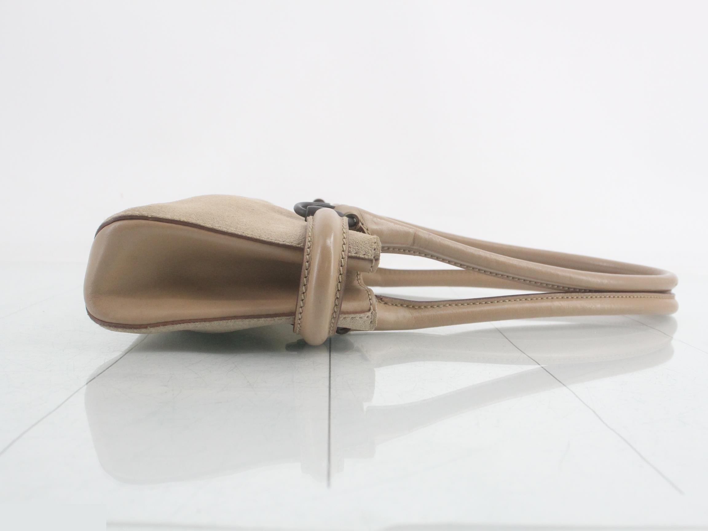 Suede semi-shoulder bag — view 3