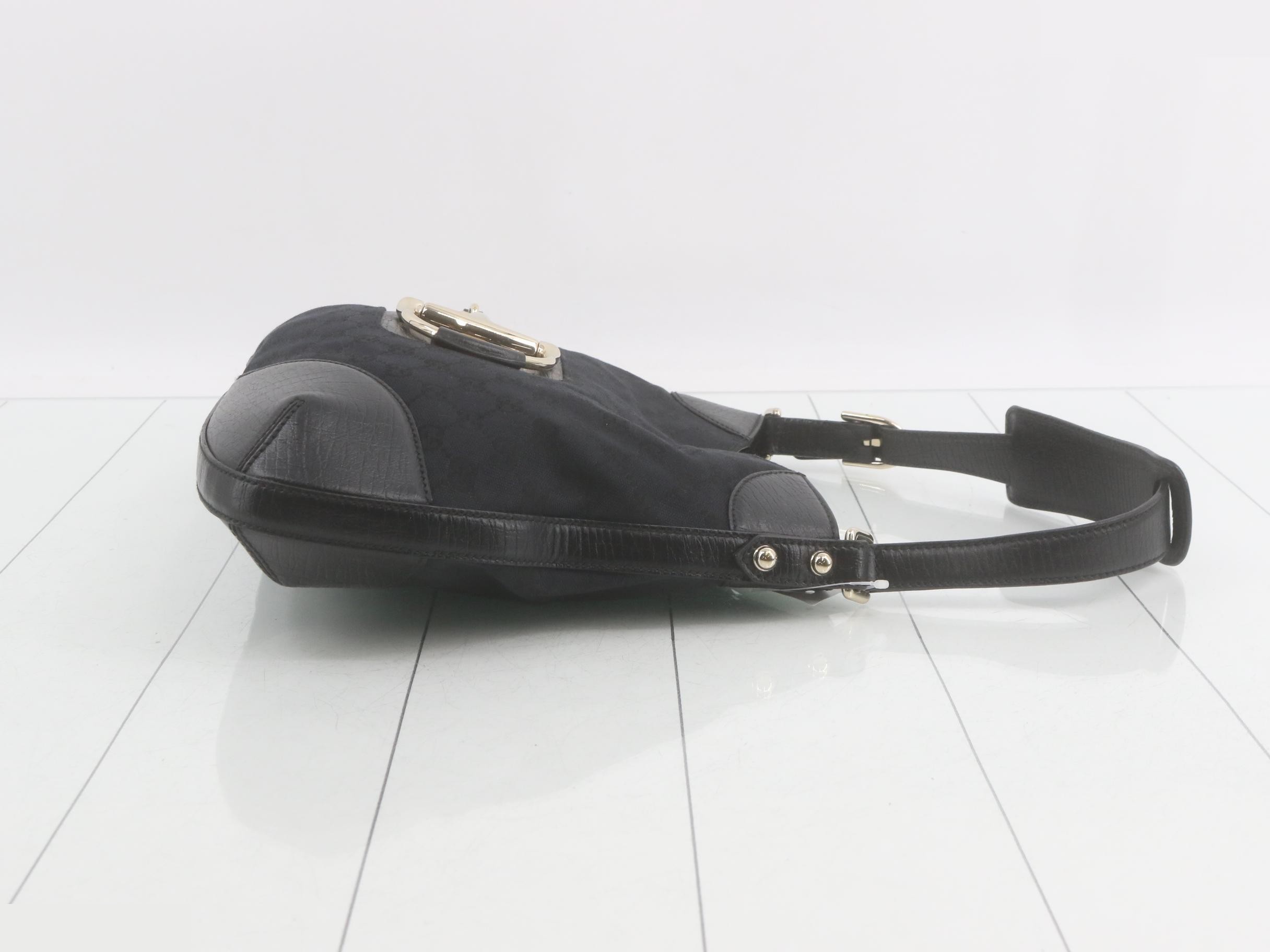 GG Canvas Horsebit Shoulder Bag — view 3