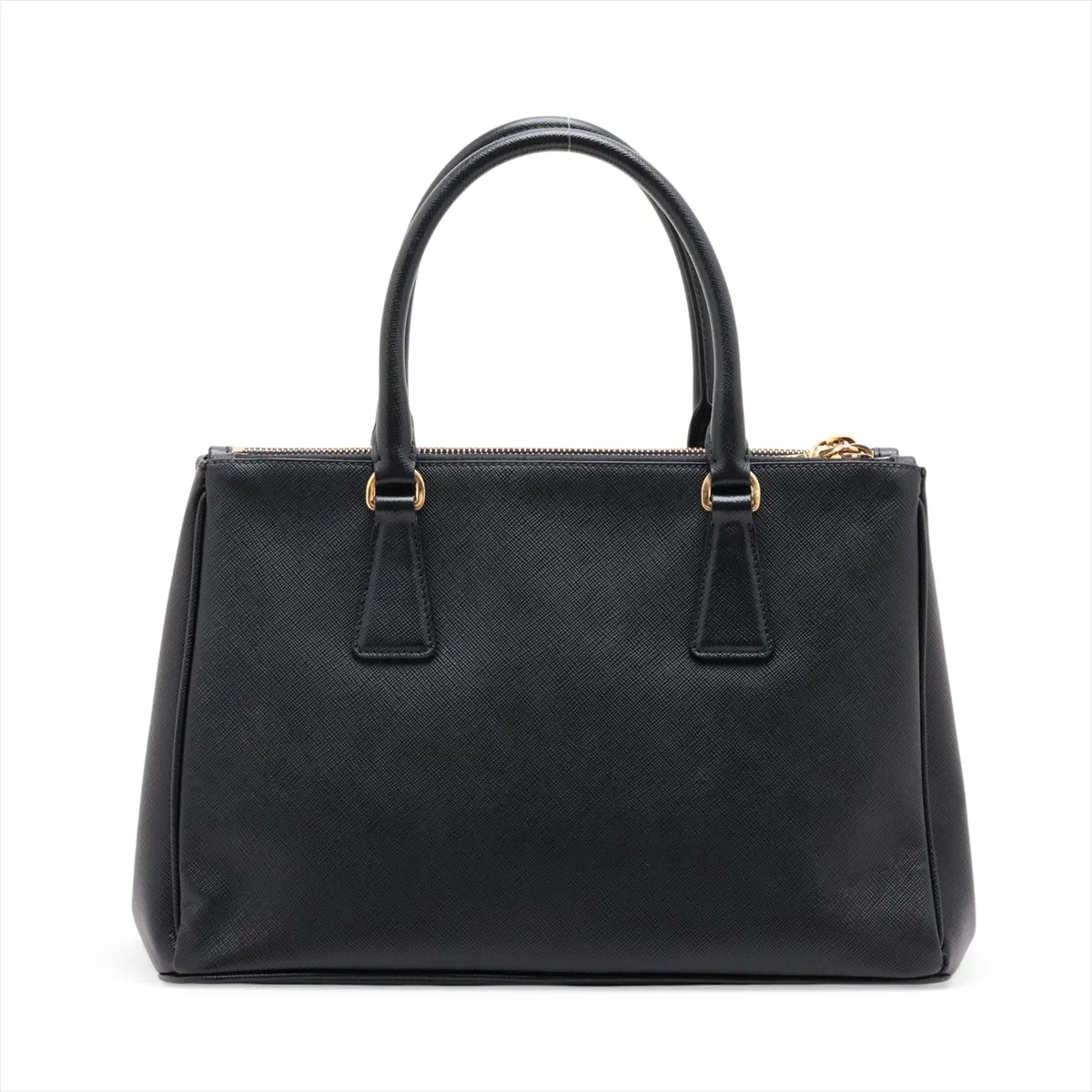 Saffiano Galleria Leather 2-Way Handbag, Black — view 2