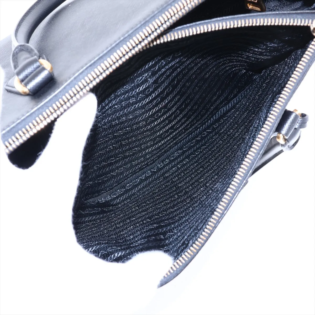 Saffiano Galleria Leather 2-Way Handbag, Black — view 10