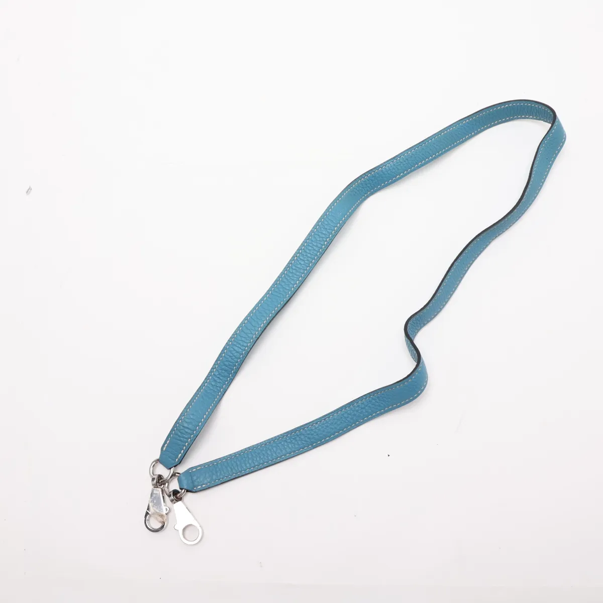 [Individually packaged] Hermes Kelly 35 Letournée Togo Blue Jean Silver Hardware N:2010 — view 7