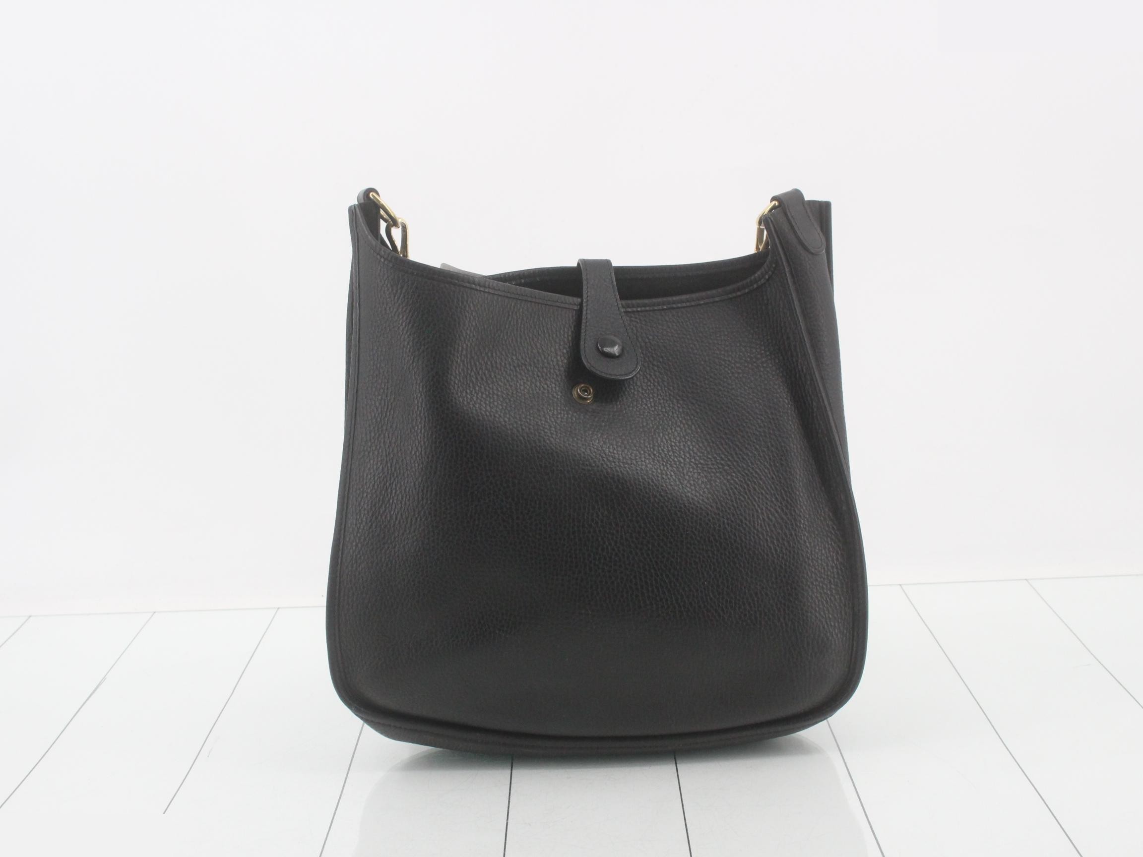 Evelyn, black, gold hardware — view 2