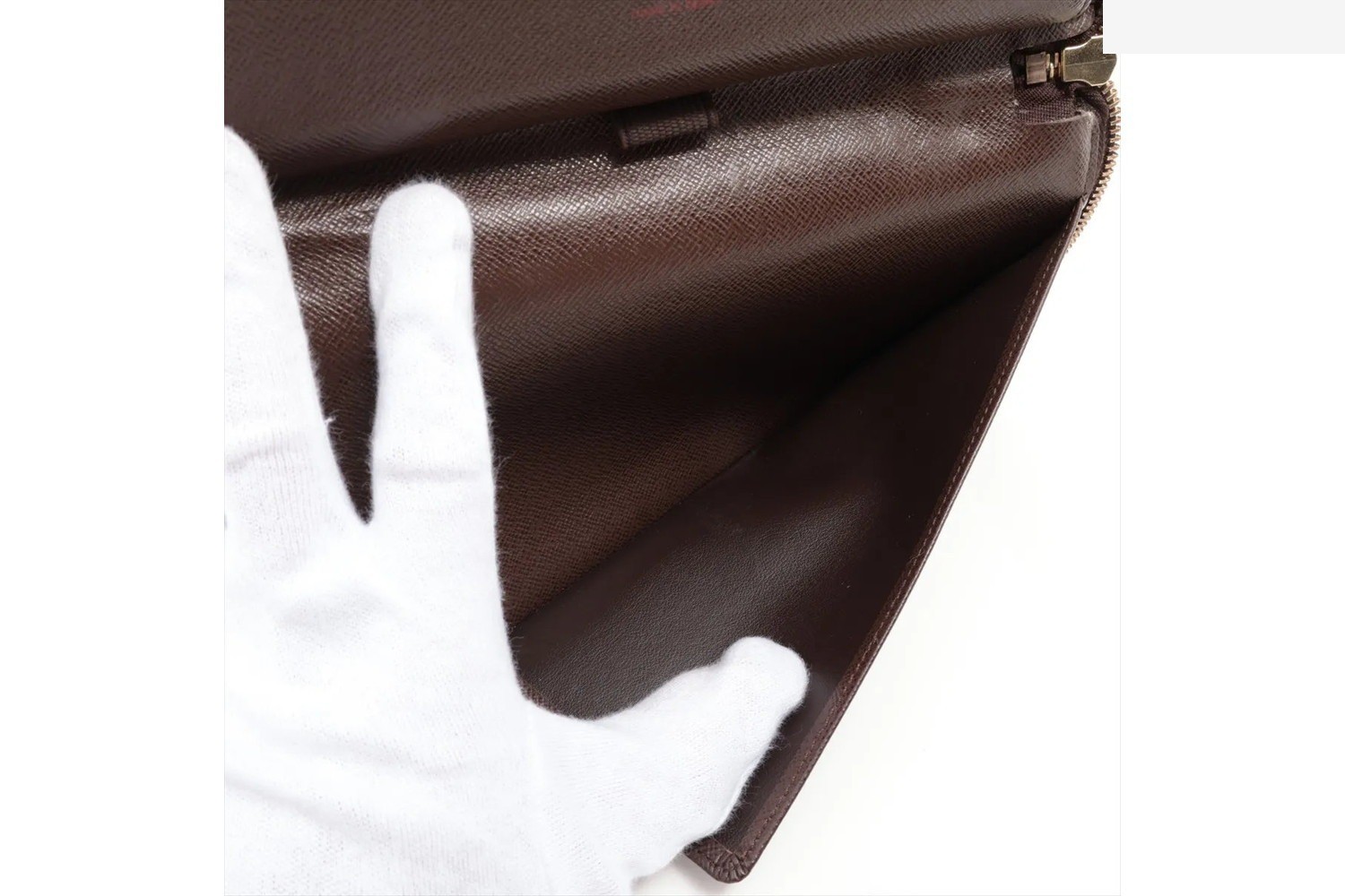 Damier Zippy Organizer N60003 Leather Long Wallet — view 7