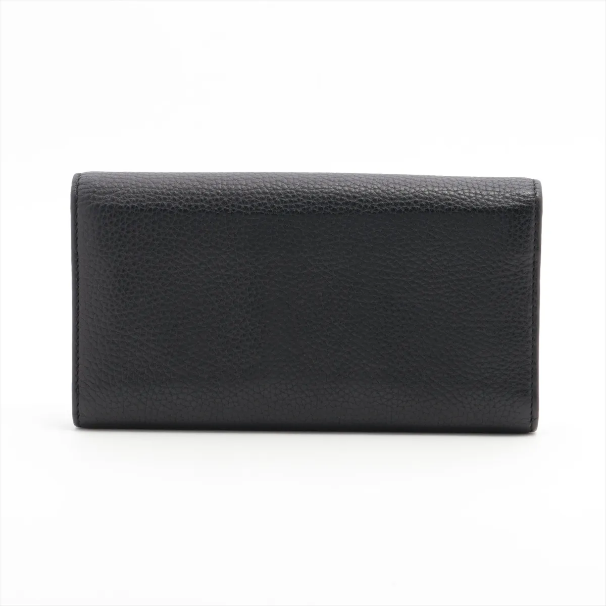 Soho Interlocking G 282414 Leather Long Wallet Black — view 2