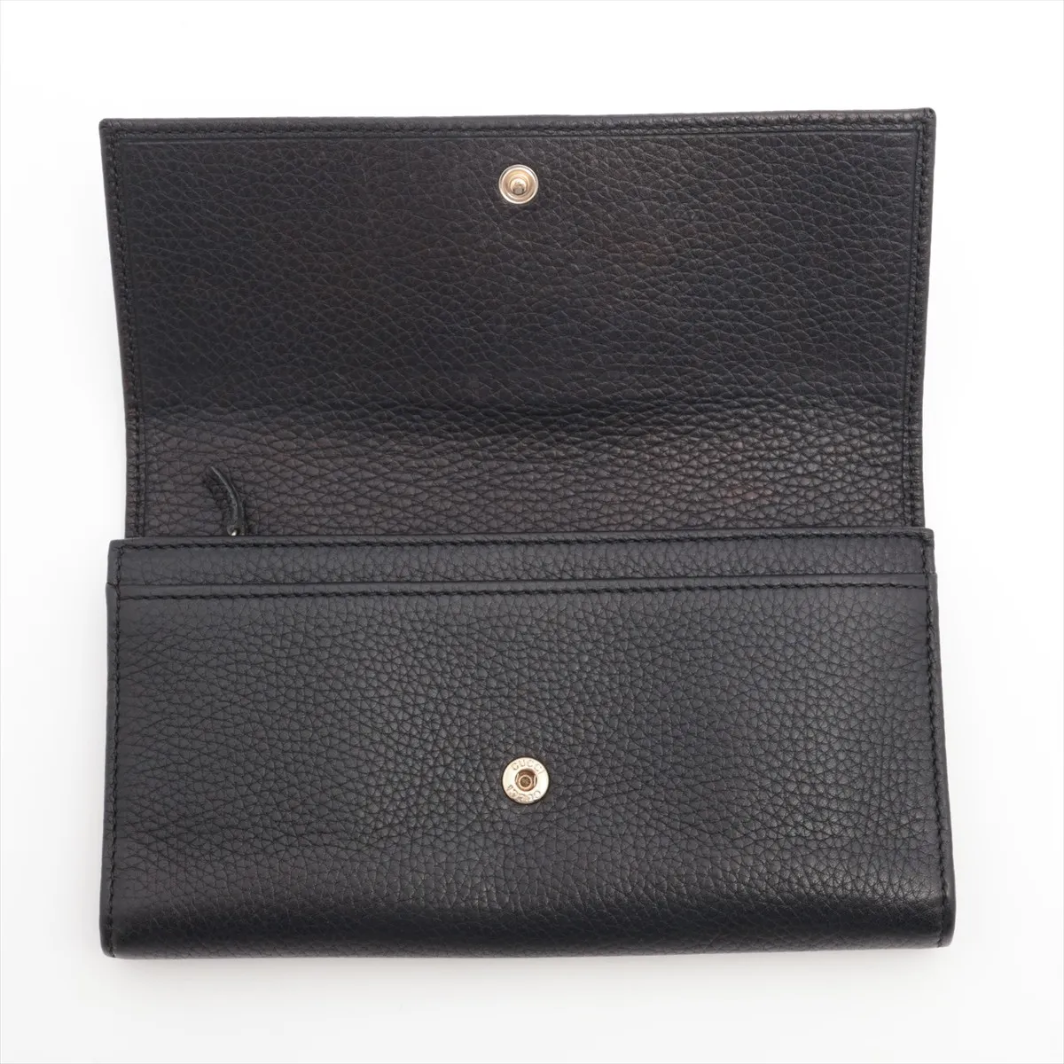Soho Interlocking G 282414 Leather Long Wallet Black — view 3
