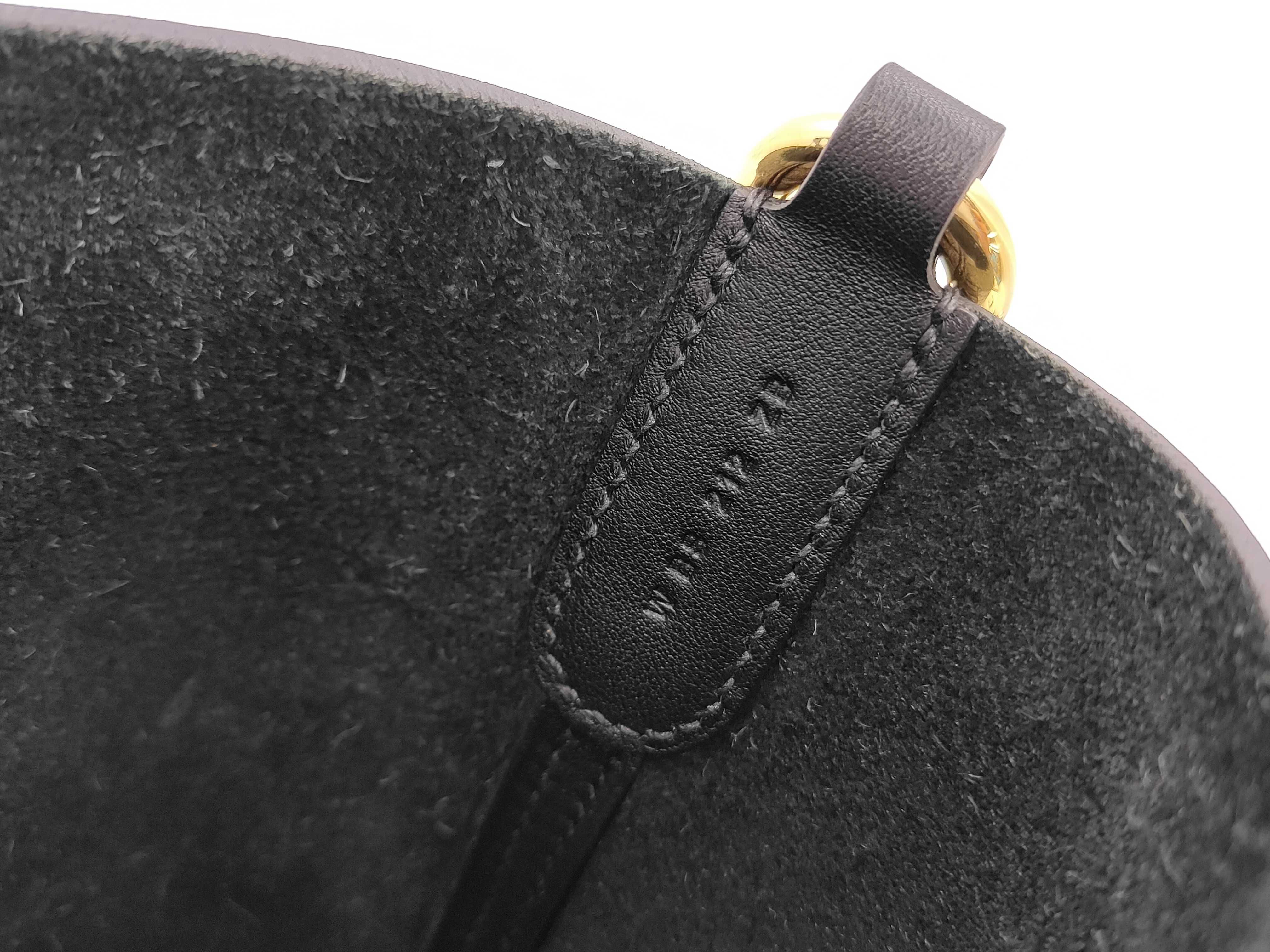 In the Loop 18 Taurillon Leather Handbag, Black, Gold Hardware, W Stamp — view 13