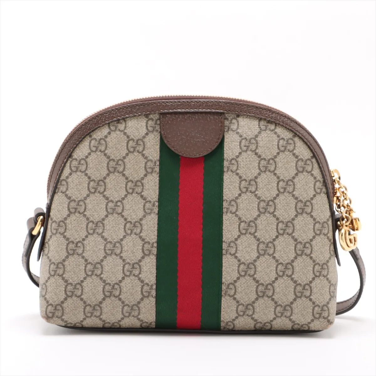 GG Supreme PVC x Leather Shoulder Bag Beige x Brown 499621 — view 2