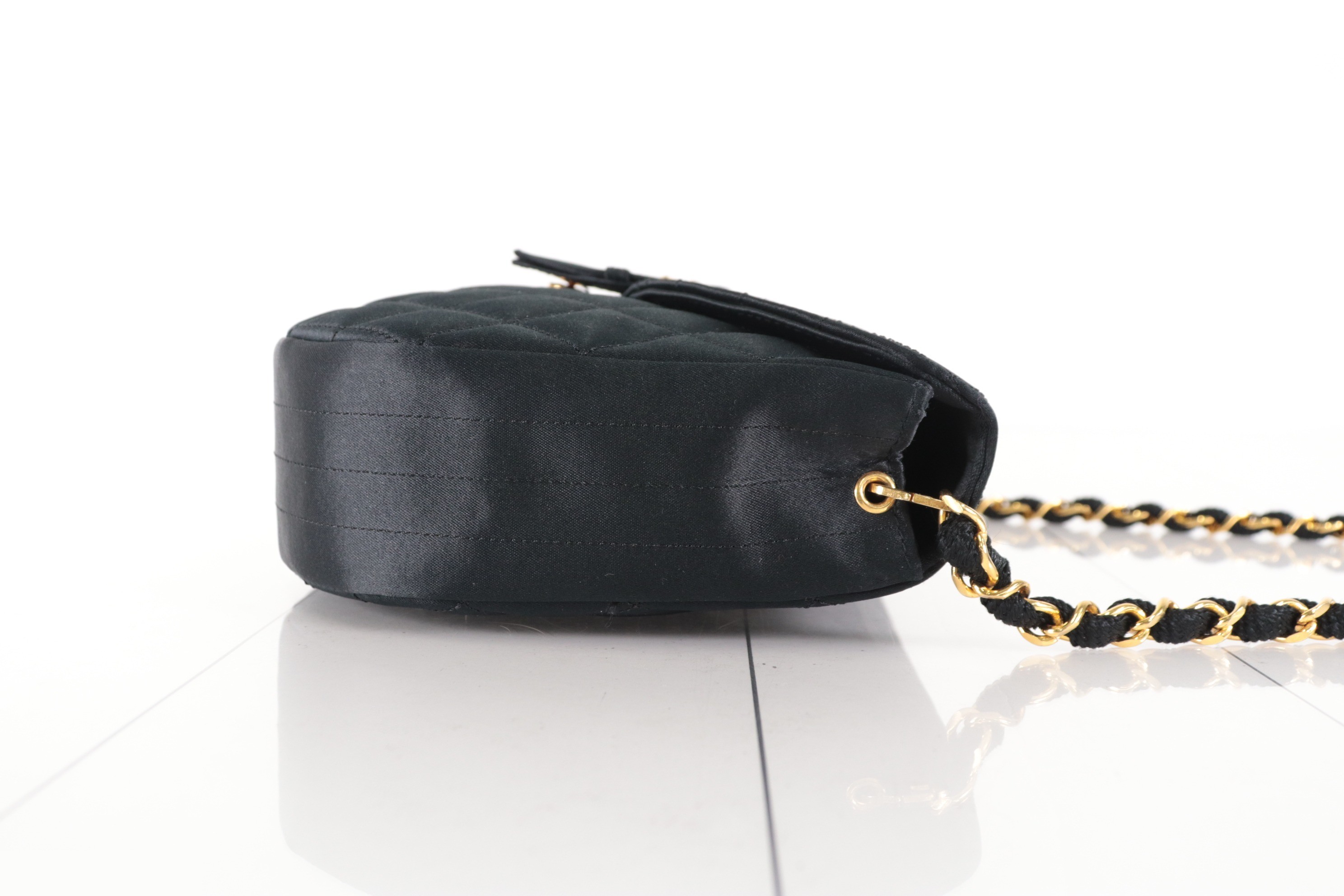 Coco Mark Satin Chain Shoulder Bag (Series 0) — view 5