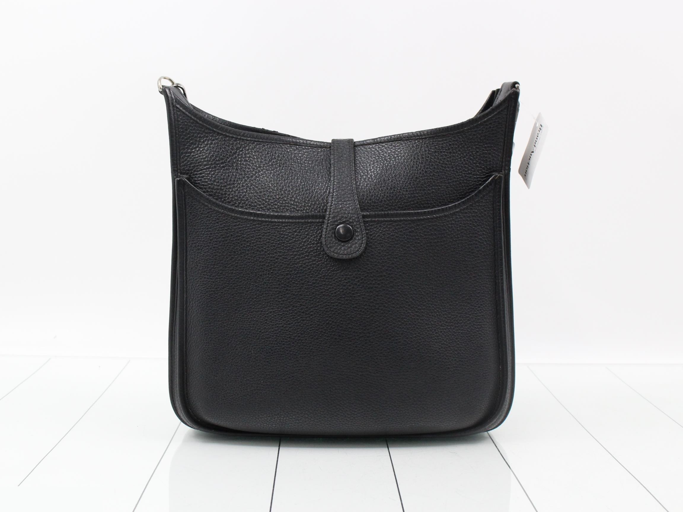 Evelyn 2, Black, J stamp, Silver hardware — view 2