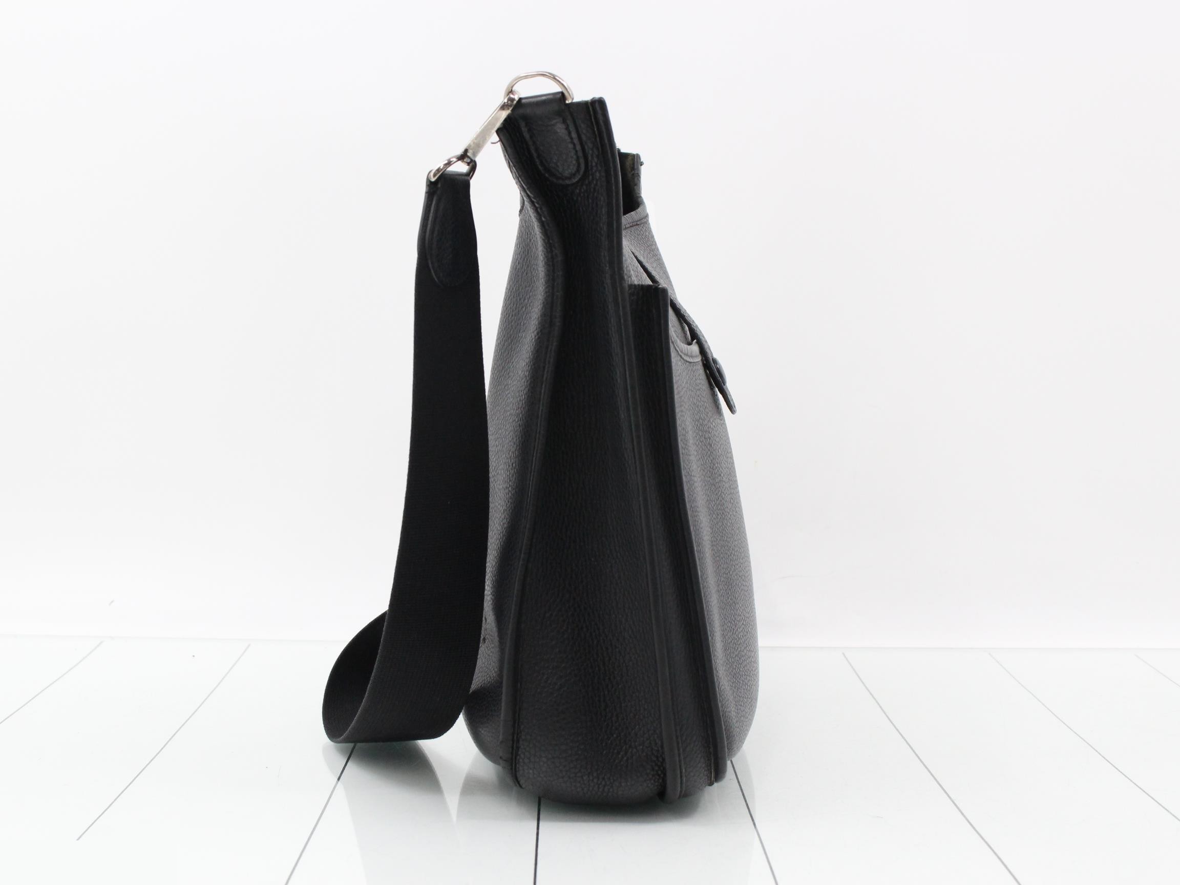 Evelyn 2, Black, J stamp, Silver hardware — view 3
