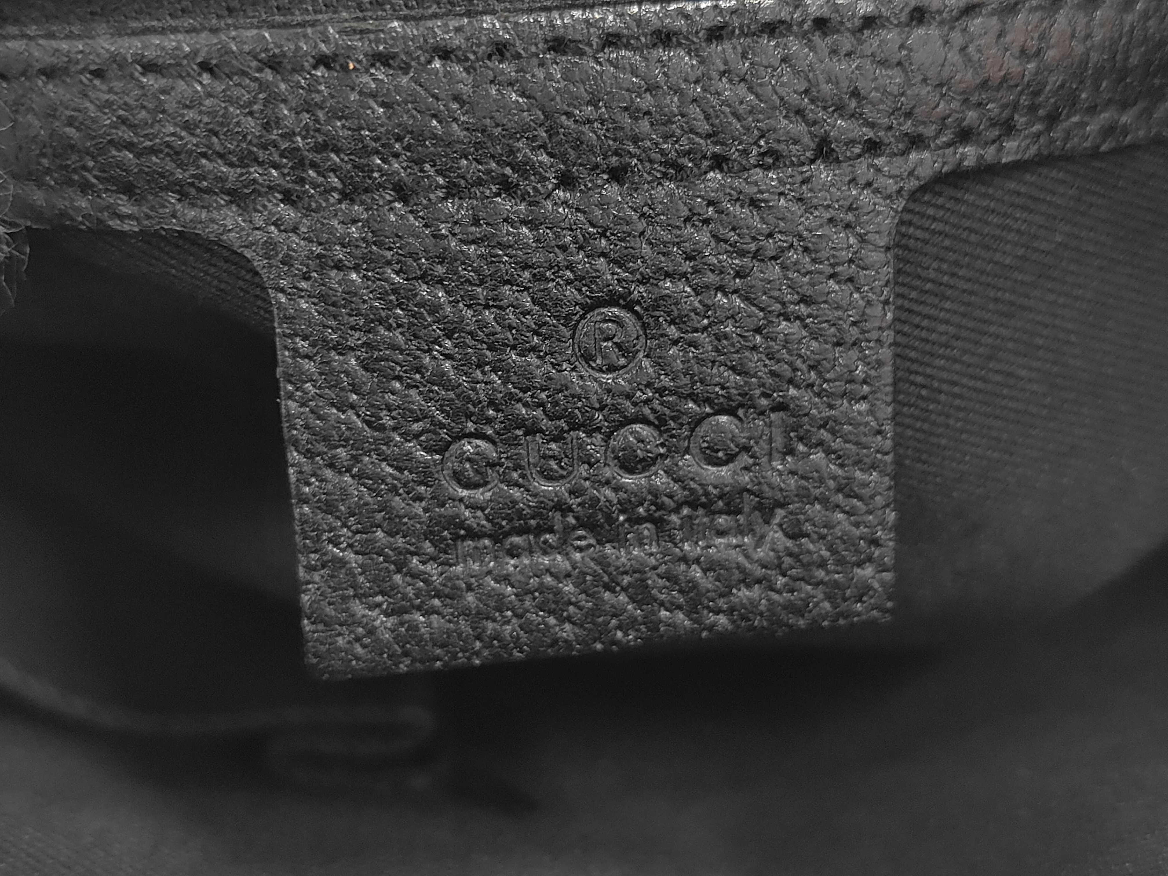 GG Canvas Shoulder Bag, Black, 120893, Studded Shoulder Bag — view 12