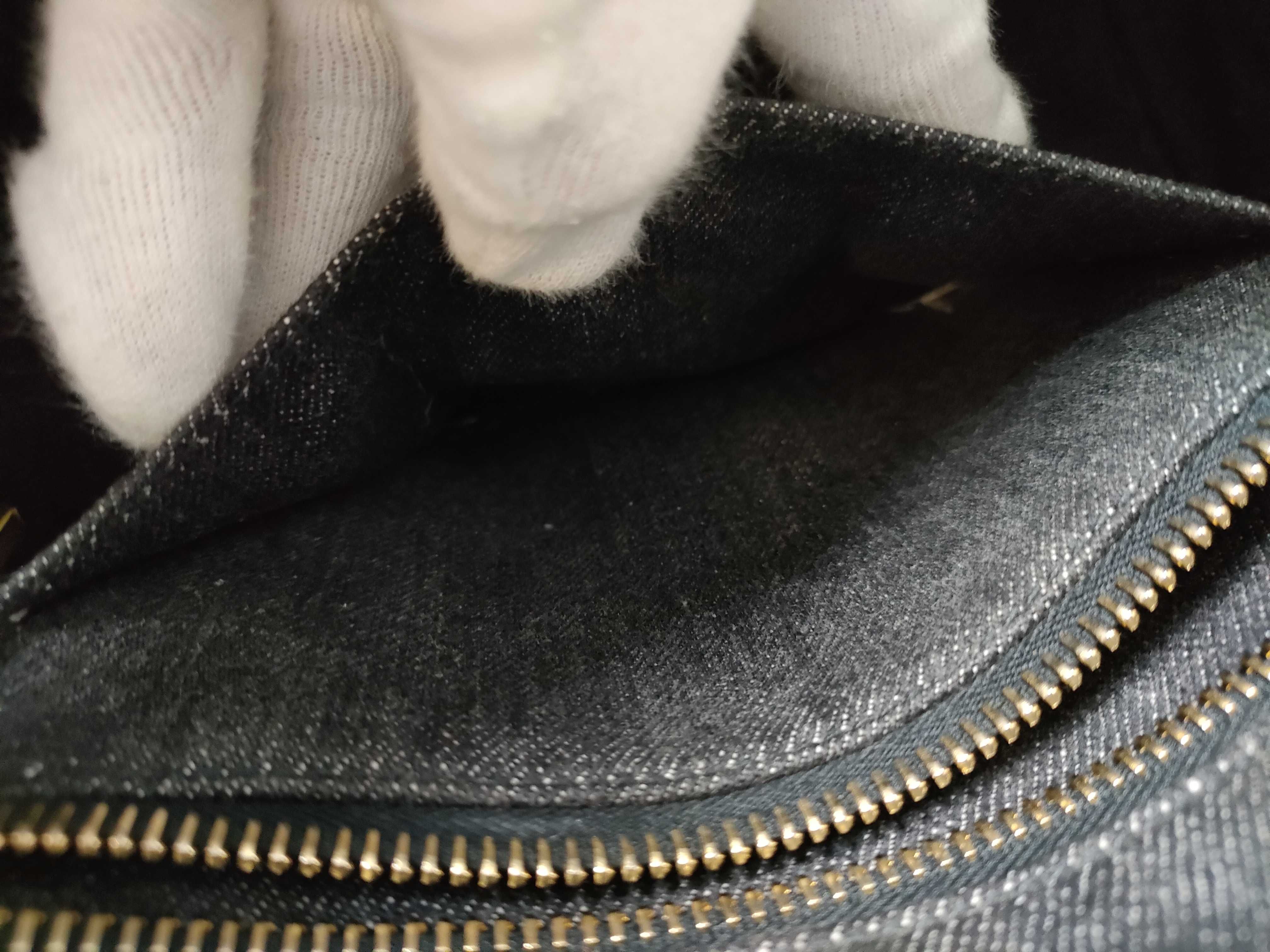 Canapa Denim 2-Way Handbag, Black, 1BG439 (Shoulder strap not included) — view 11