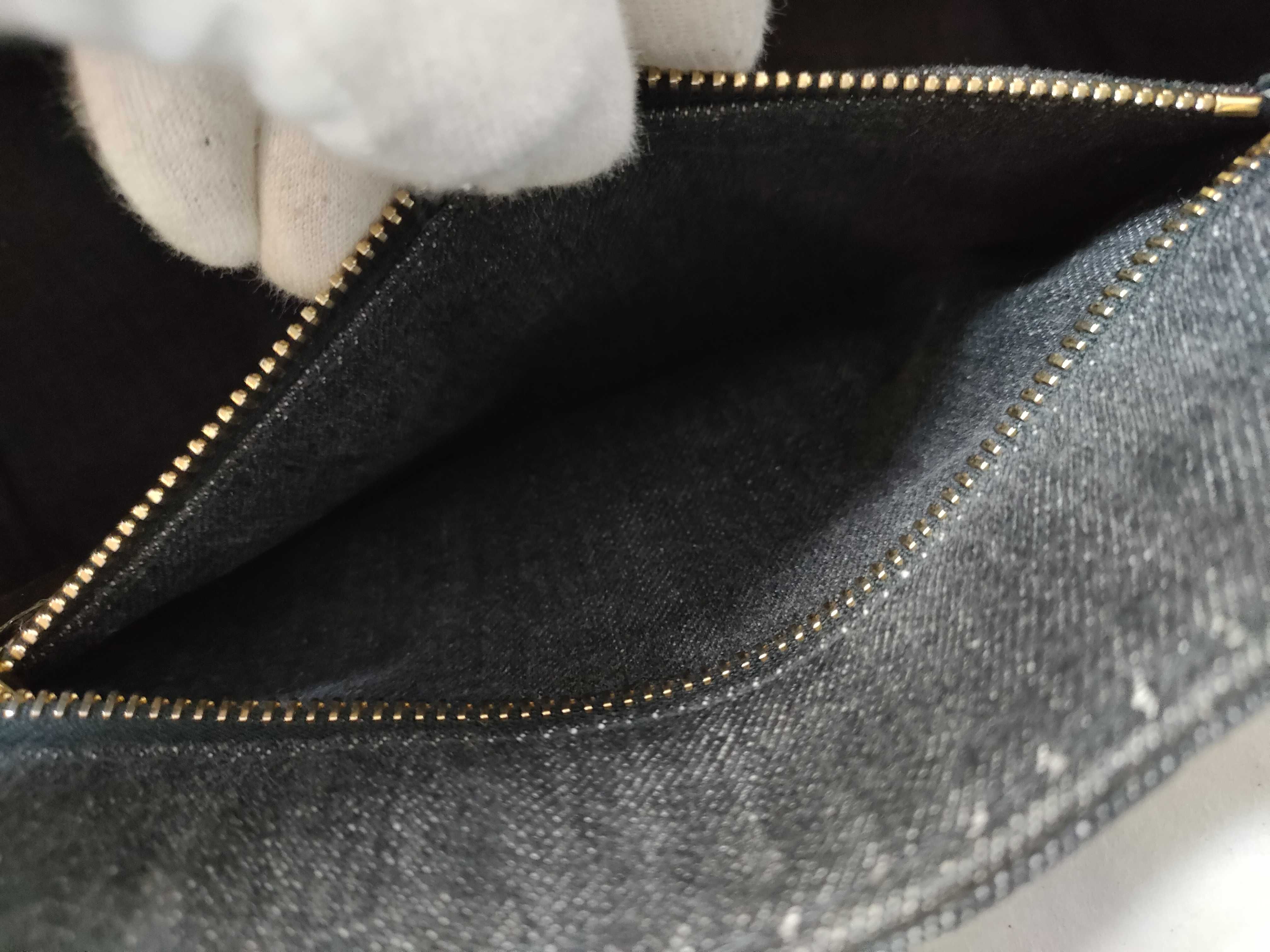 Canapa Denim 2-Way Handbag, Black, 1BG439 (Shoulder strap not included) — view 10