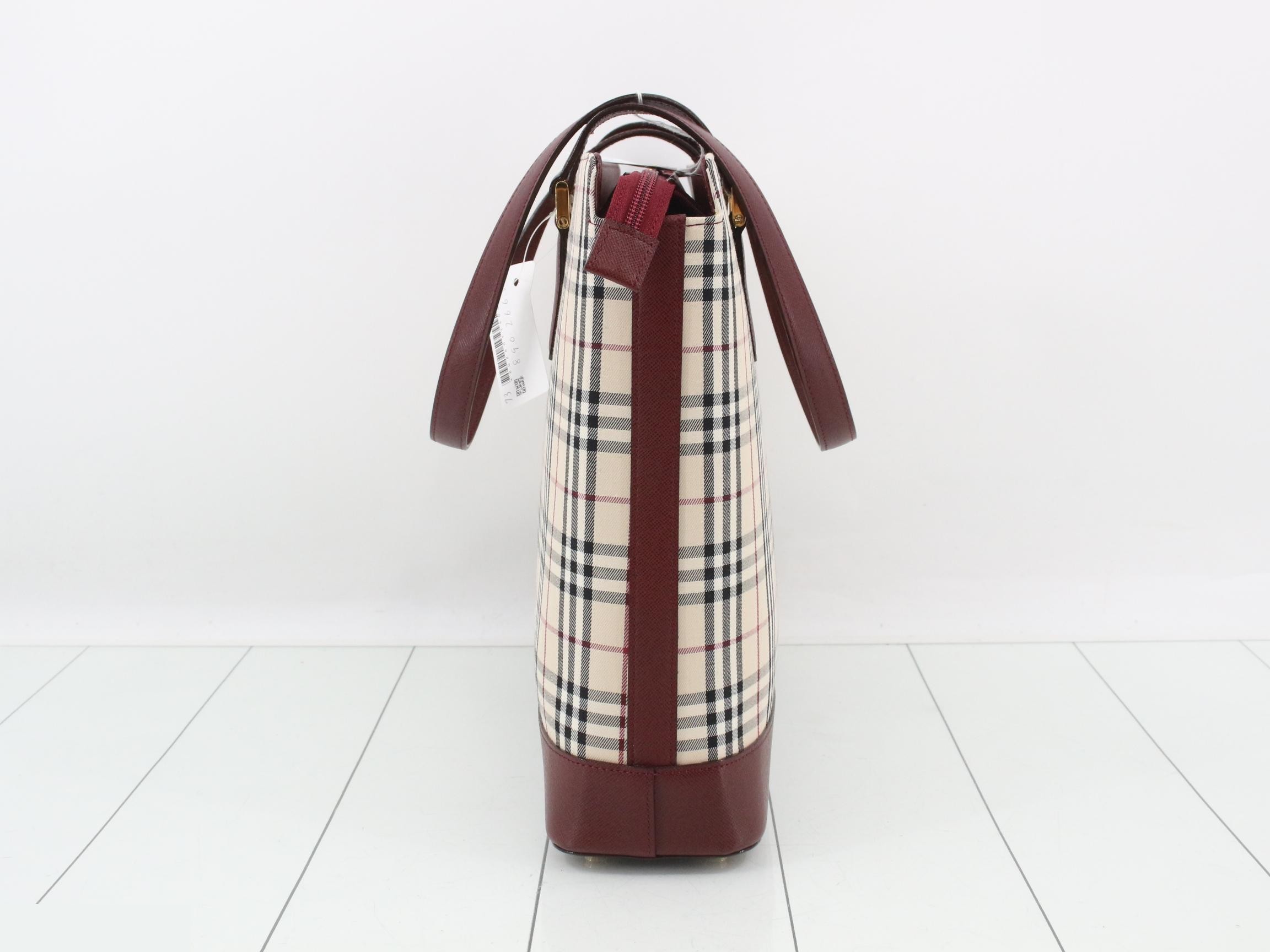 Nova Check Canvas Tote Bag — view 3