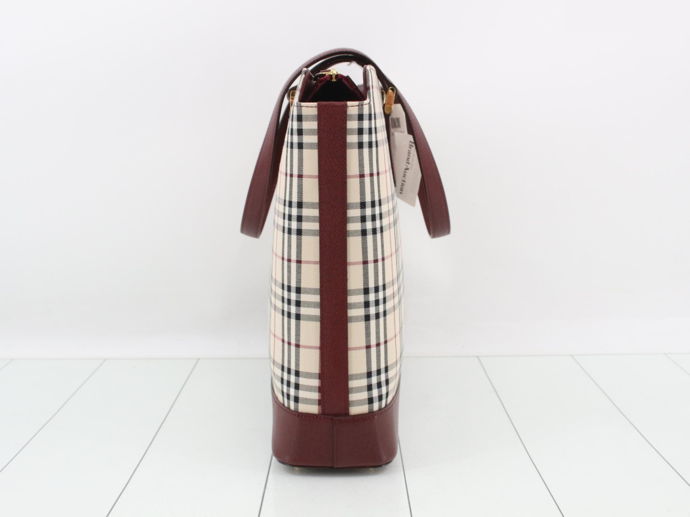 Nova Check Canvas Tote Bag — view 4