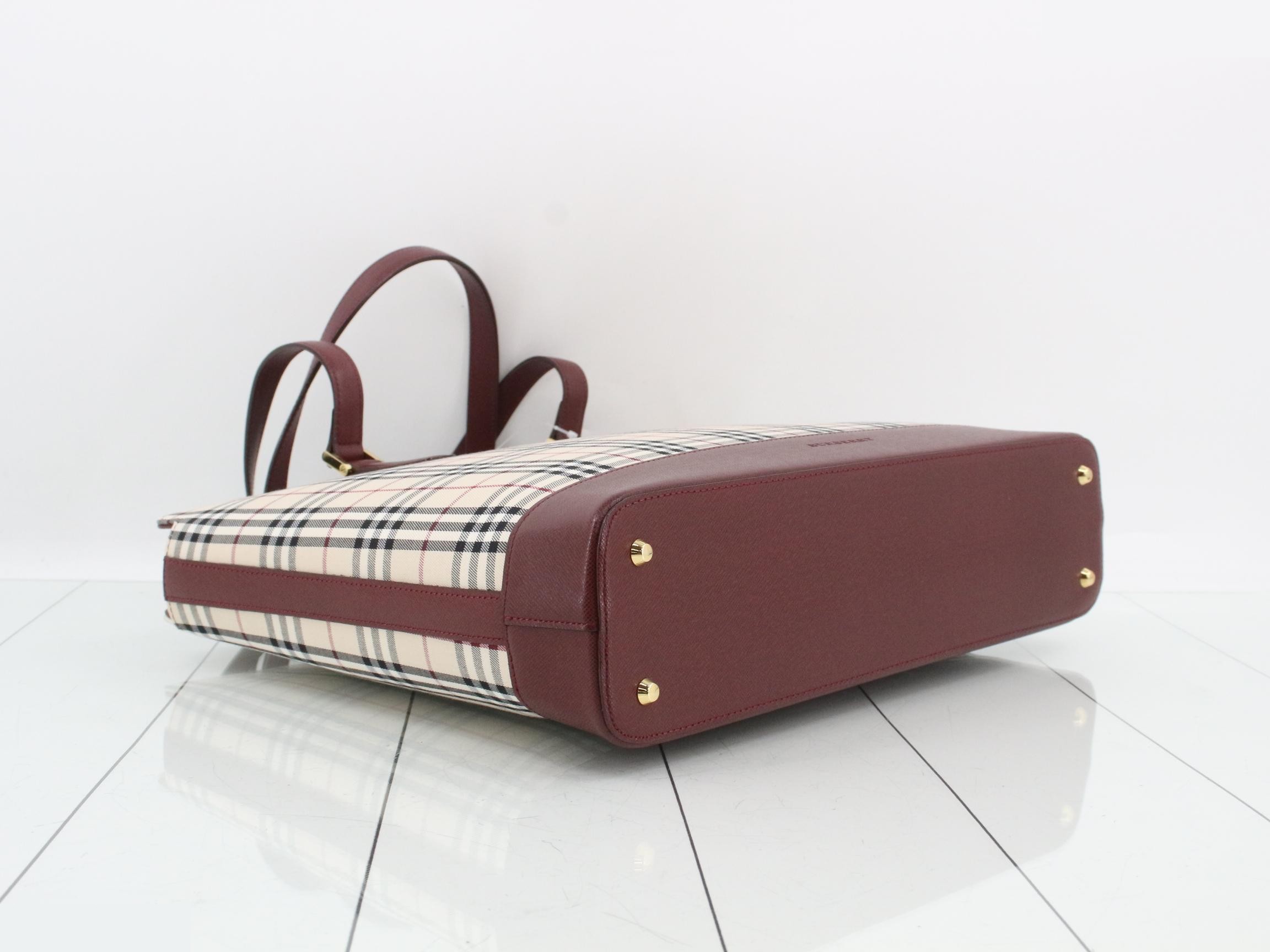 Nova Check Canvas Tote Bag — view 5
