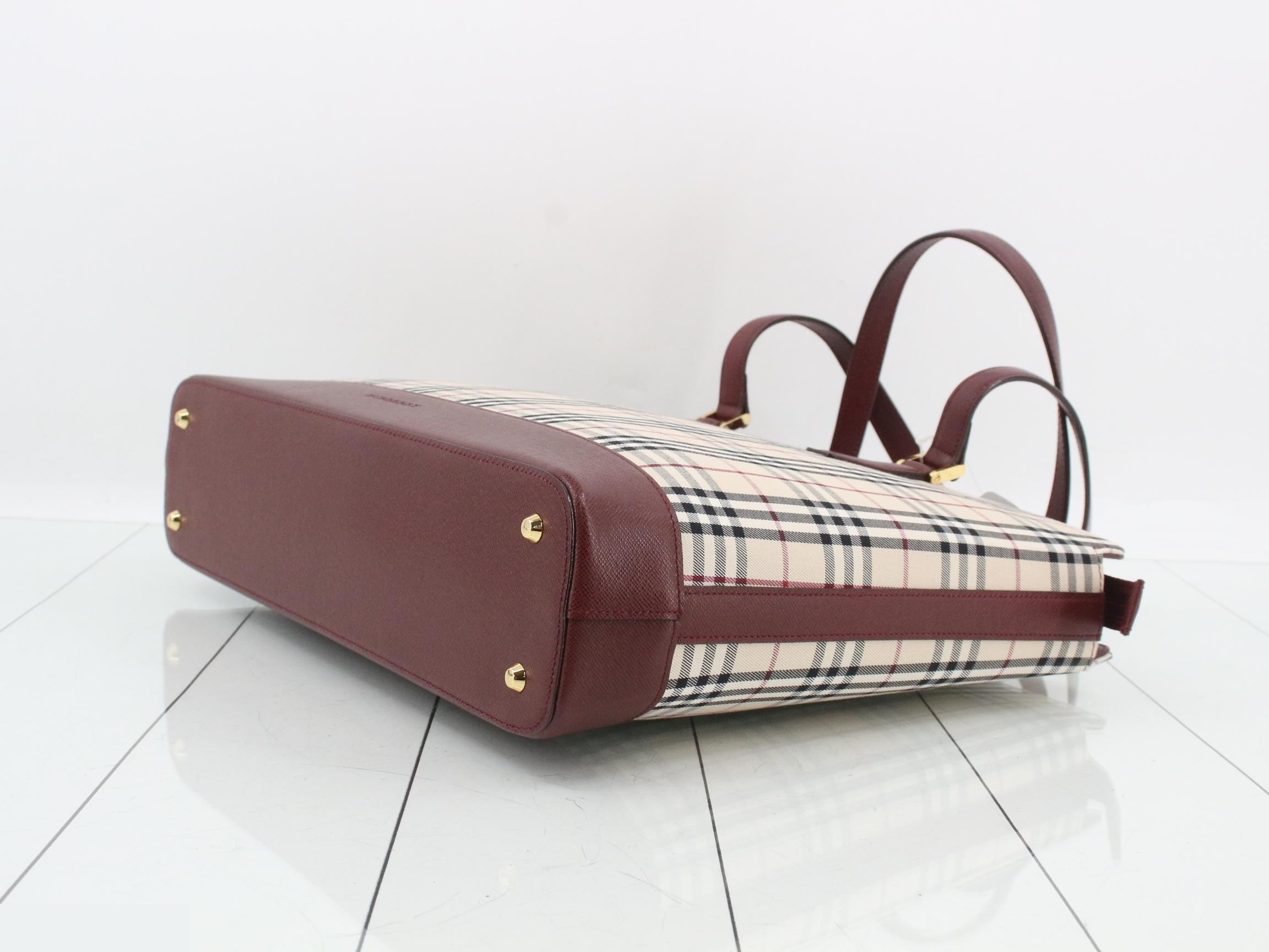 Nova Check Canvas Tote Bag — view 6
