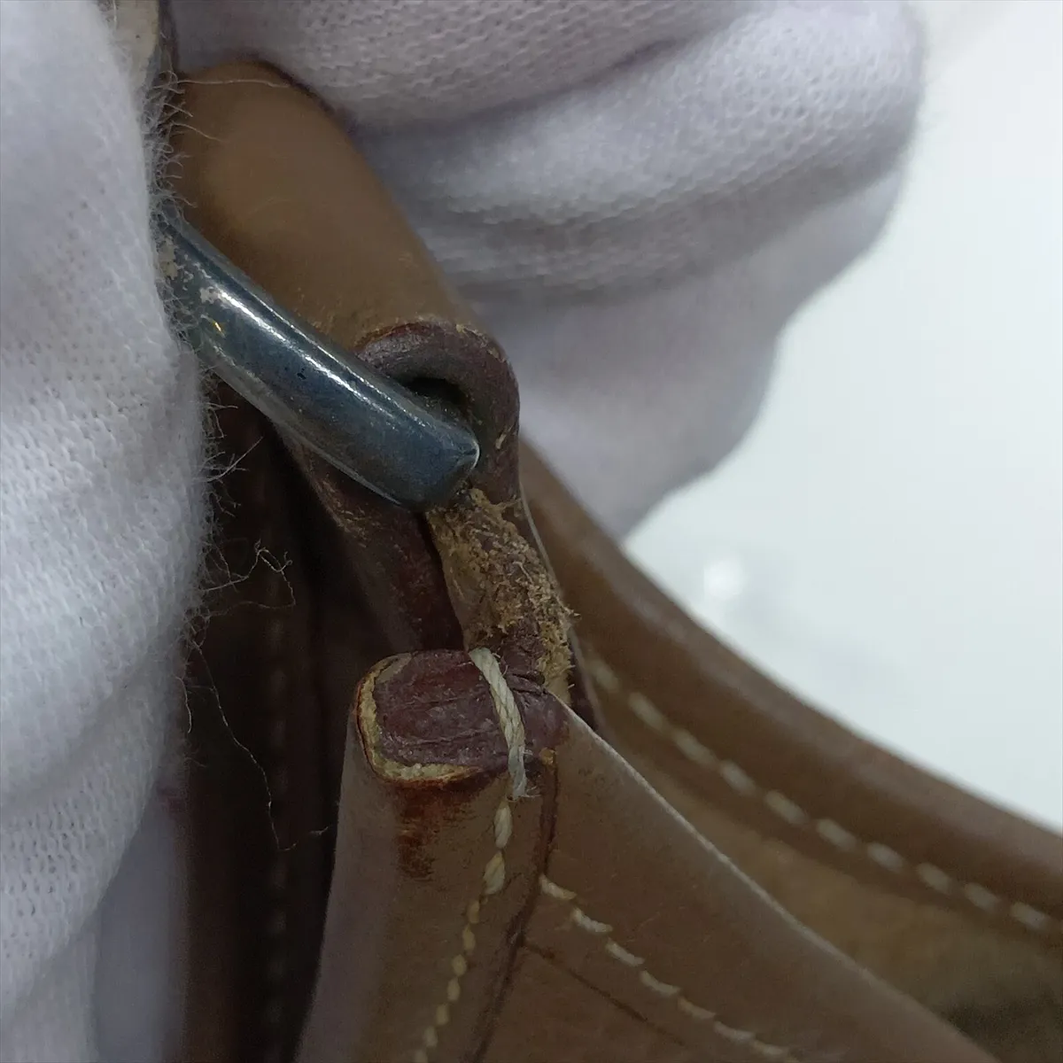 Evelyne II 29 PM, Taurillon Clemence leather, Etoupe color, silver hardware, stamp unknown. — view 13