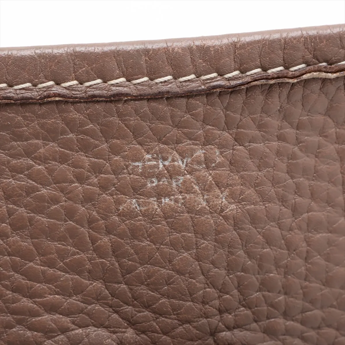 Evelyne II 29 PM, Taurillon Clemence leather, Etoupe color, silver hardware, stamp unknown. — view 8