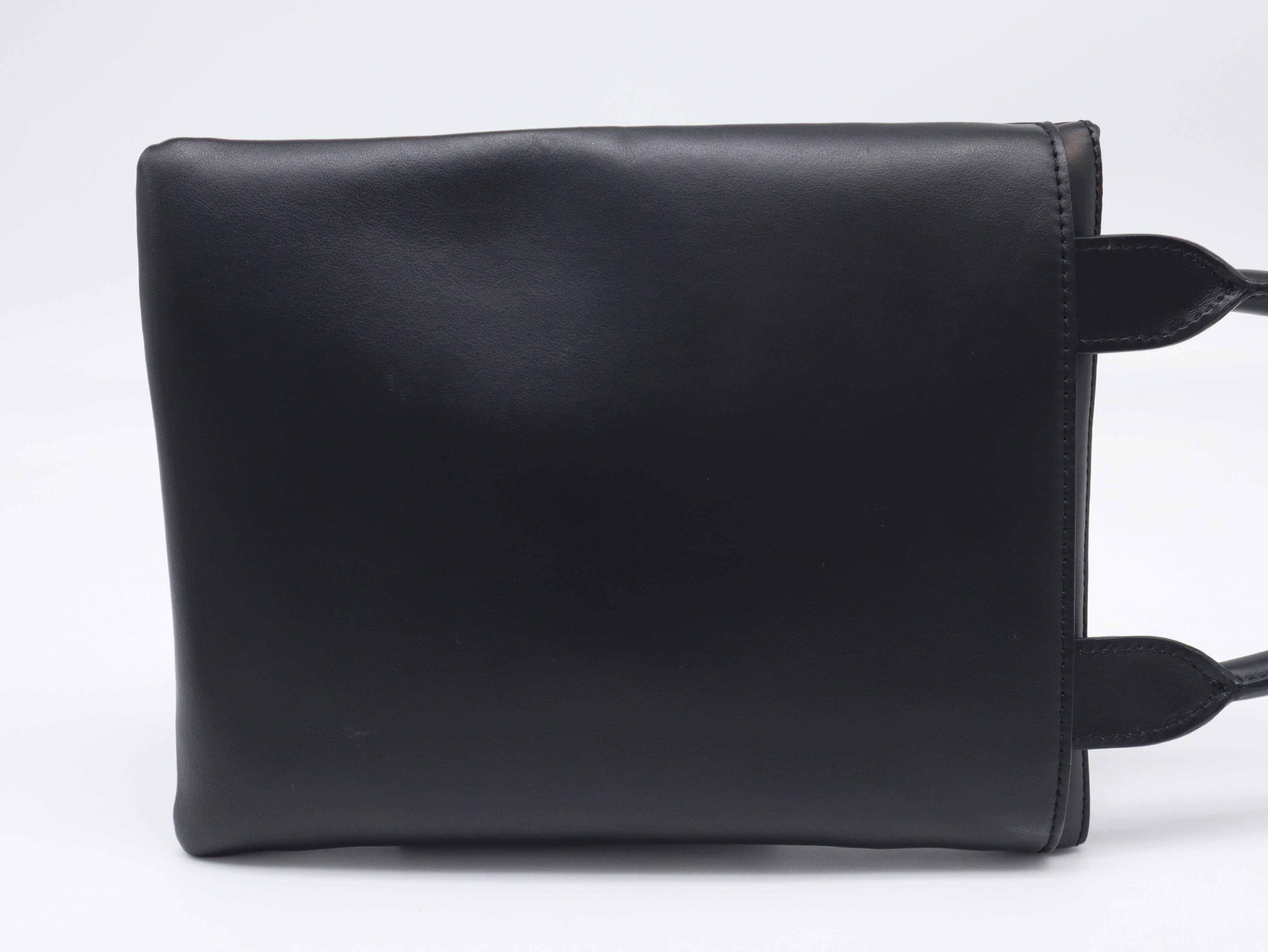 Leather Studded 2-Way Tote Bag, Black Handbag — view 2