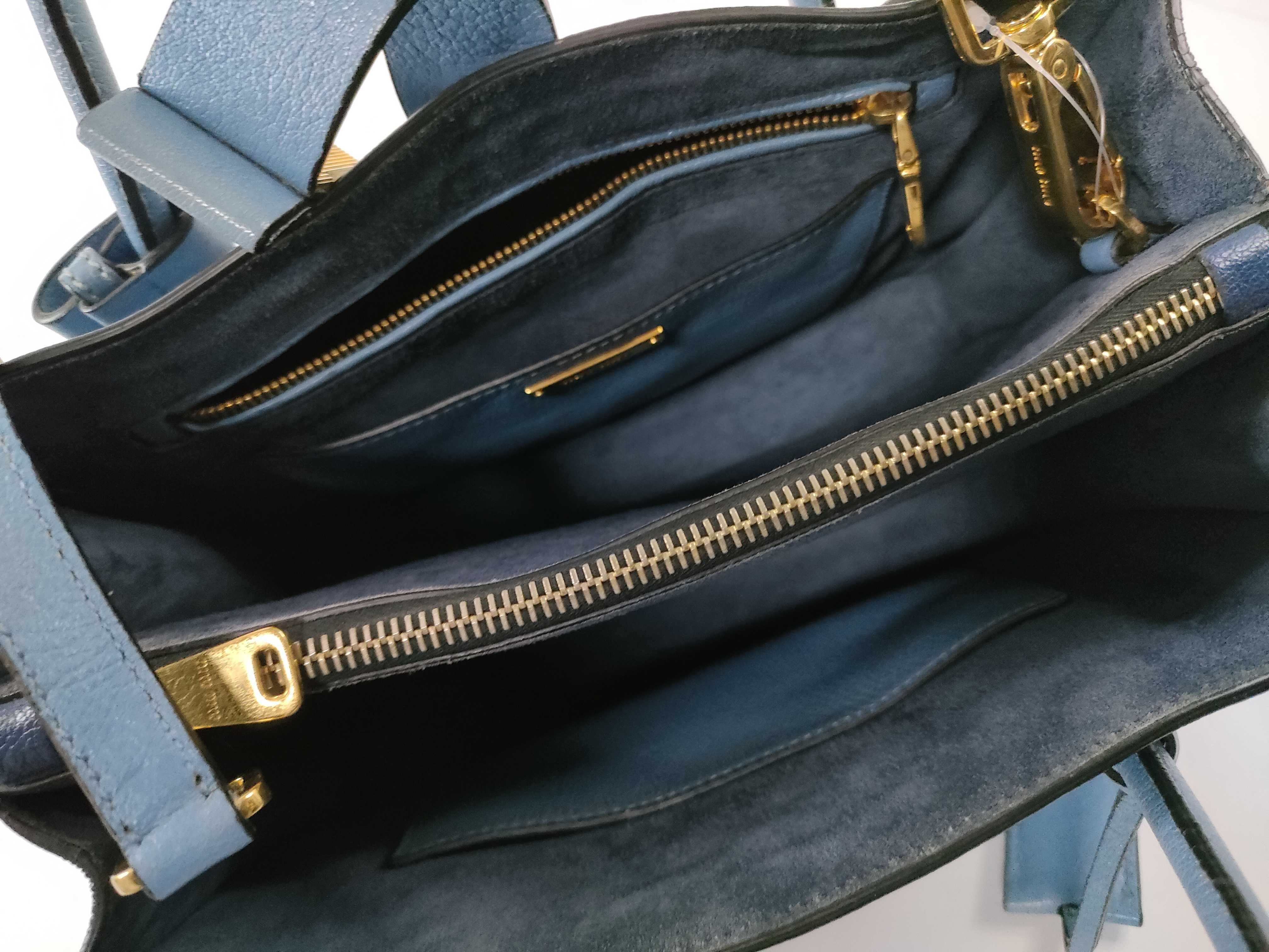 Madras Handbag, Blue — view 10