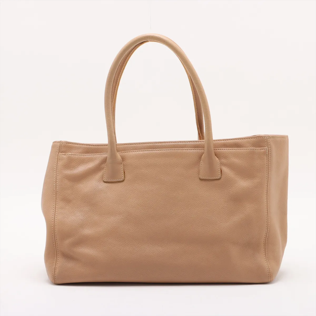 Executive Leather 2WAY Tote Bag Beige Gold Hardware 6810792 No. 6 — view 2